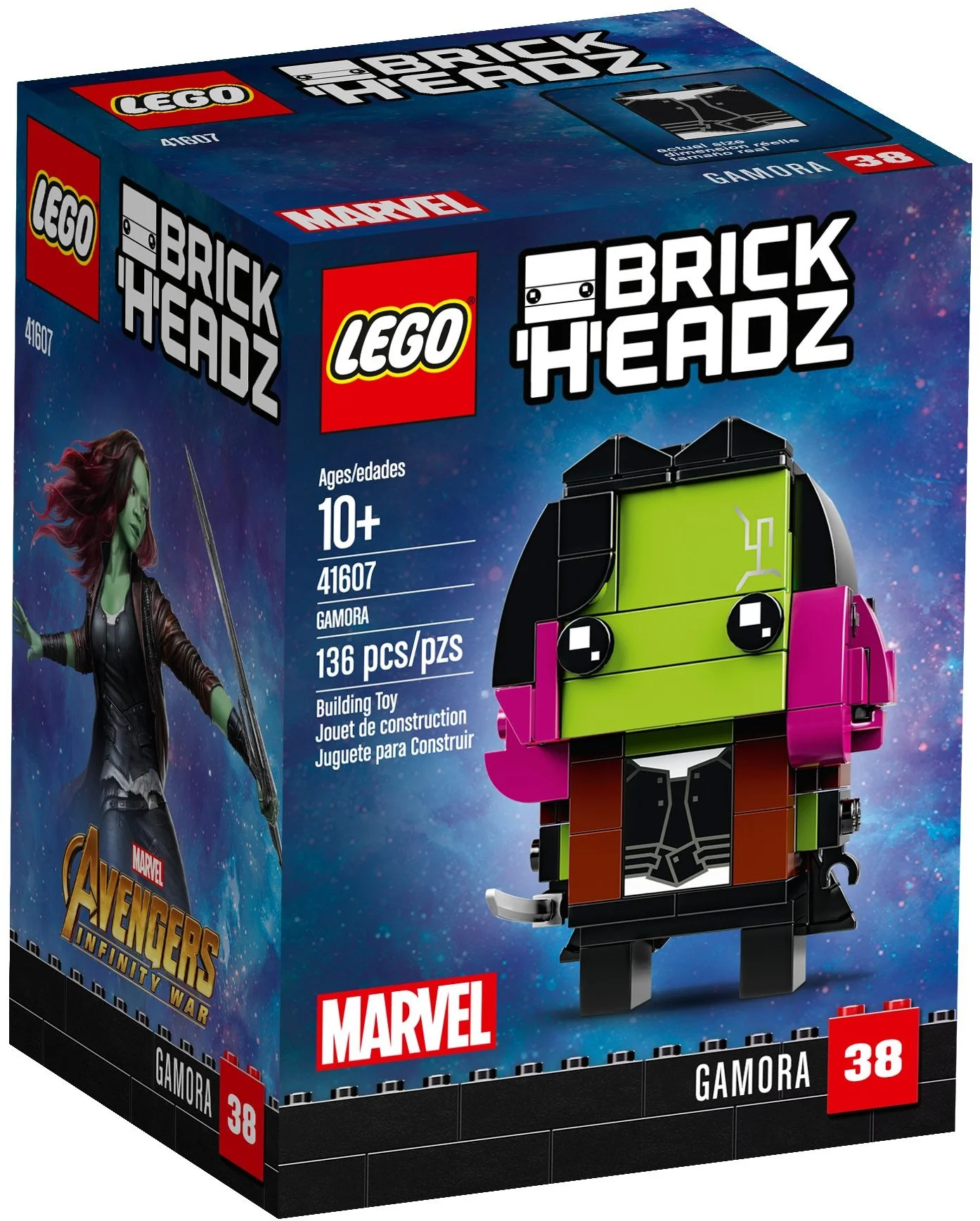 LEGO® 41607 nowy Lego BrickHeadz Gamora Marvel avengers Misb 2018 - zdjęcie 2
