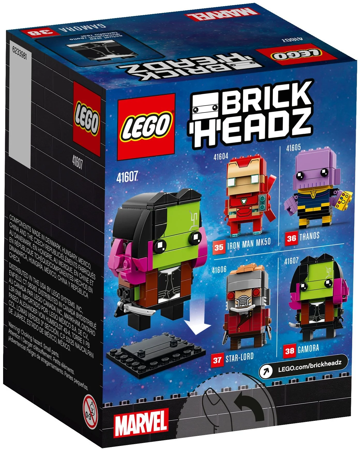 LEGO® 41607 nowy Lego BrickHeadz Gamora Marvel avengers Misb 2018 - zdjęcie 5