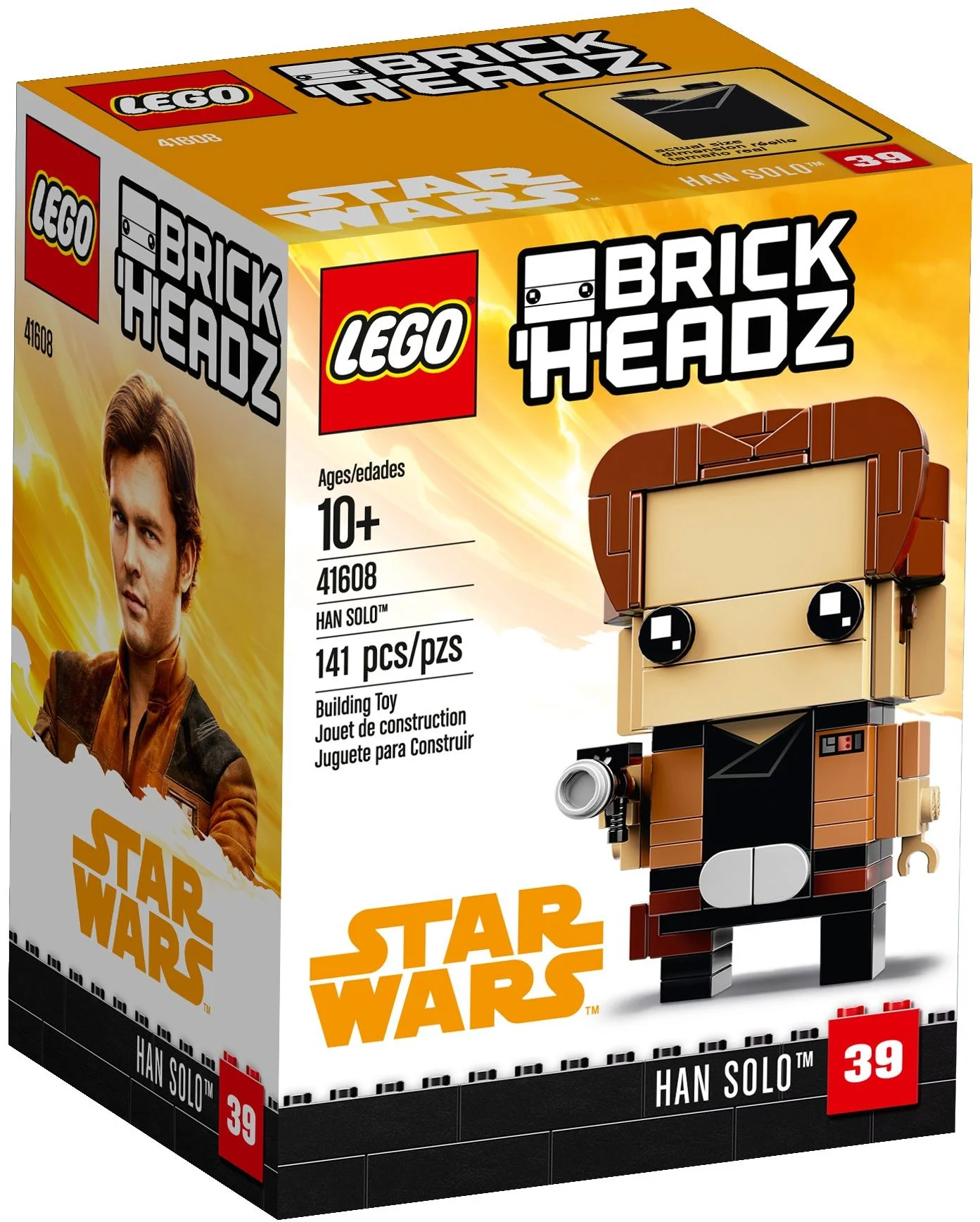 LEGO® 41608 nowy Lego BrickHeadz Star Wars Han Solo Misb 2018 - zdjęcie 2