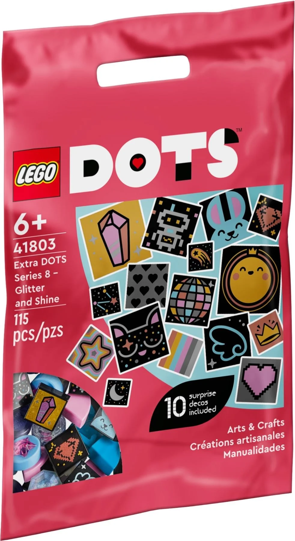 LEGO® 41803 LEGO DOTS Dodatki DOTS - seria 8, błyskotki
