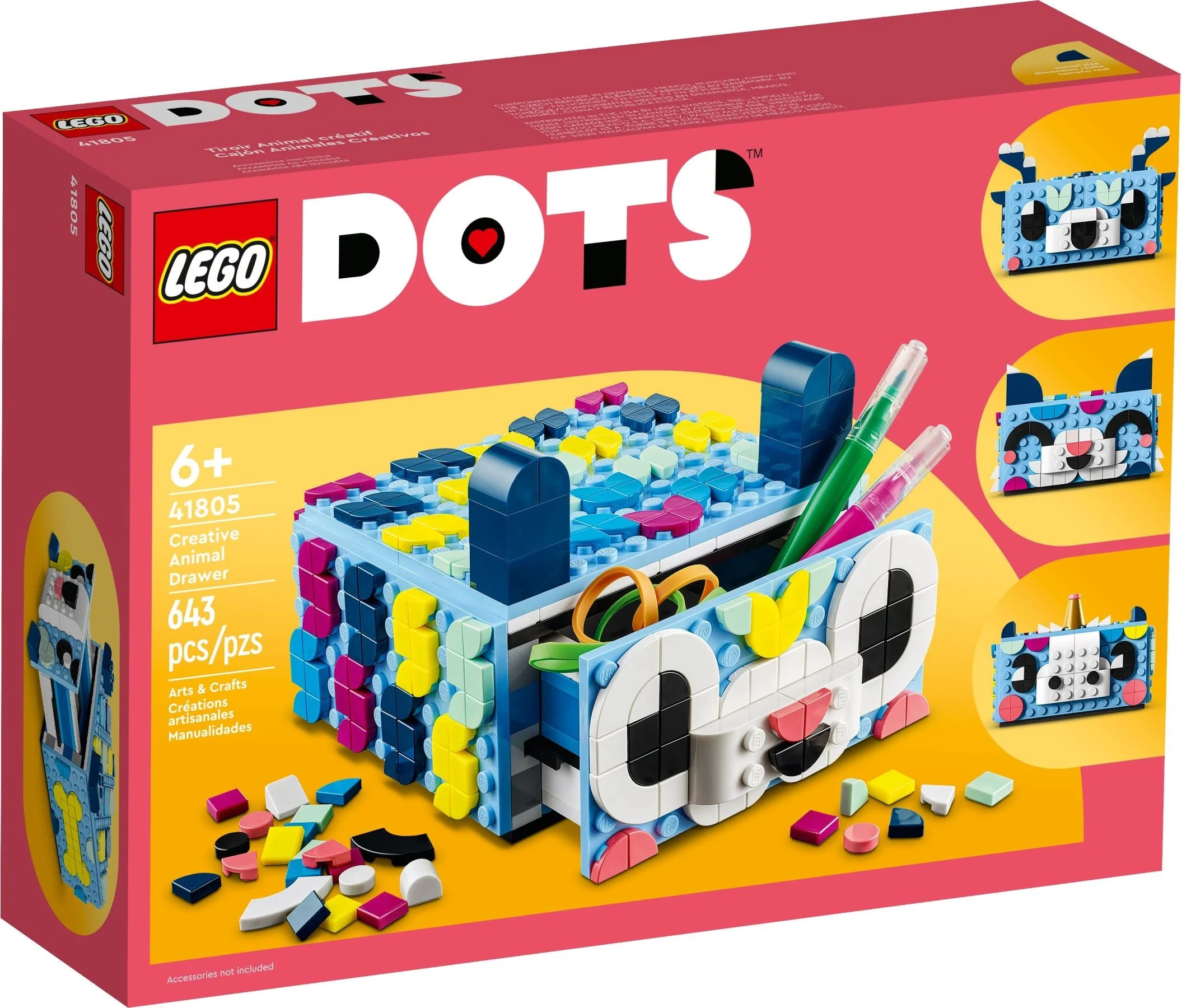 LEGO® 41805 LEGO DOTS Kreatywny zwierzak - szuflada - zdjęcie 2