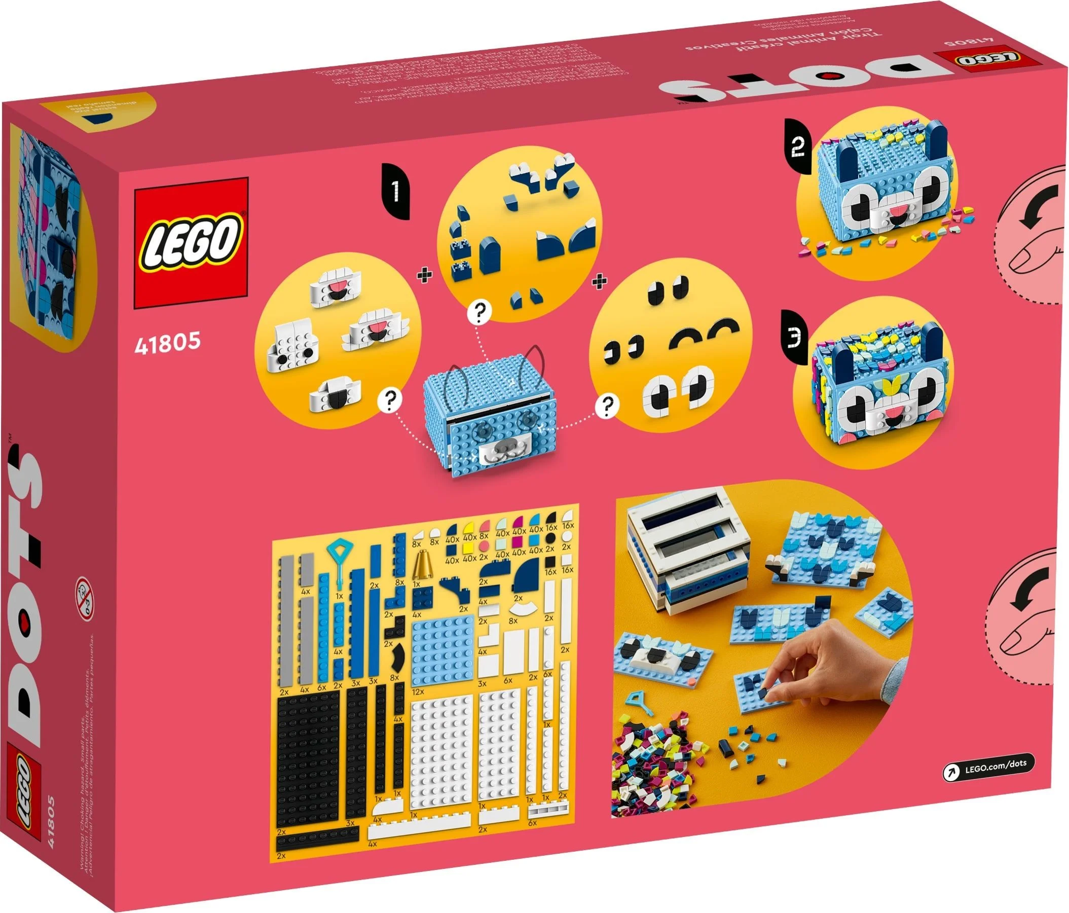 LEGO® 41805 LEGO DOTS Kreatywny zwierzak - szuflada - zdjęcie 11