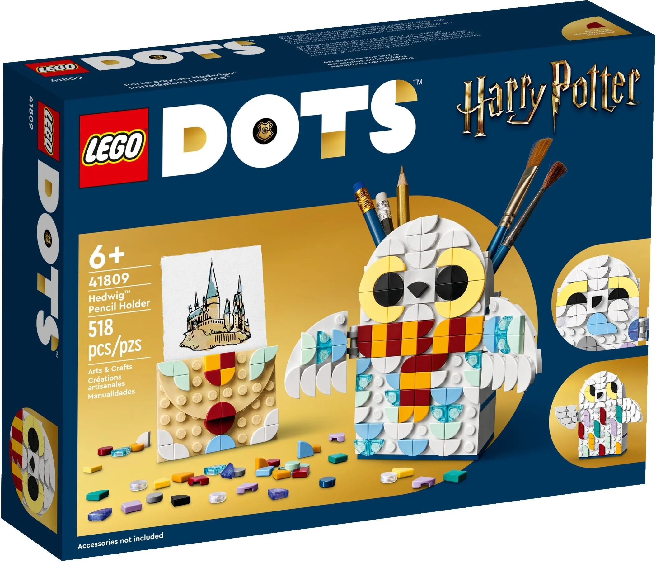 LEGO® 41809 Lego Dots Pojemnik na długopisy w kształcie Hedwigi - zdjęcie 2