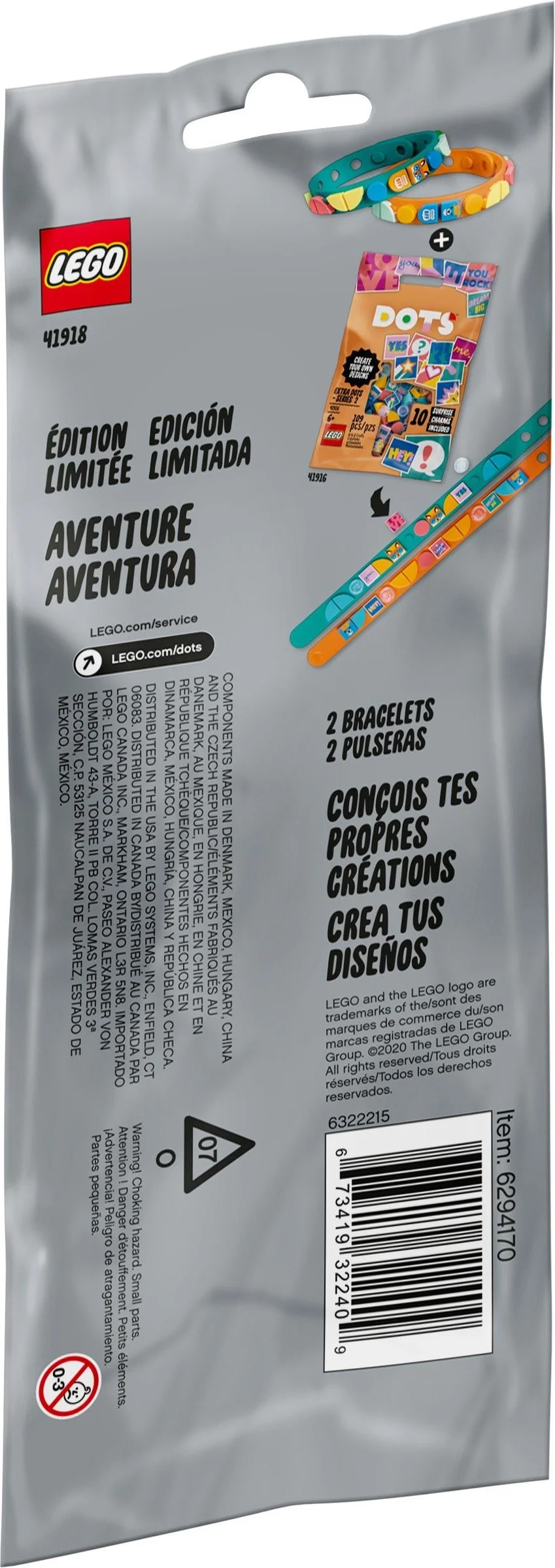 LEGO® 41918 Klocki Lego Dots Bransoletki Przygodowe - zdjęcie 5