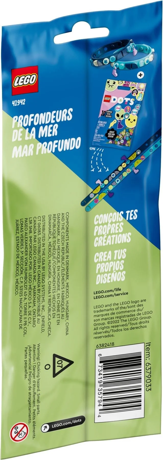 LEGO® 41942 LEGO DOTS Głębiny — bransoletki z zawieszkami - zdjęcie 4