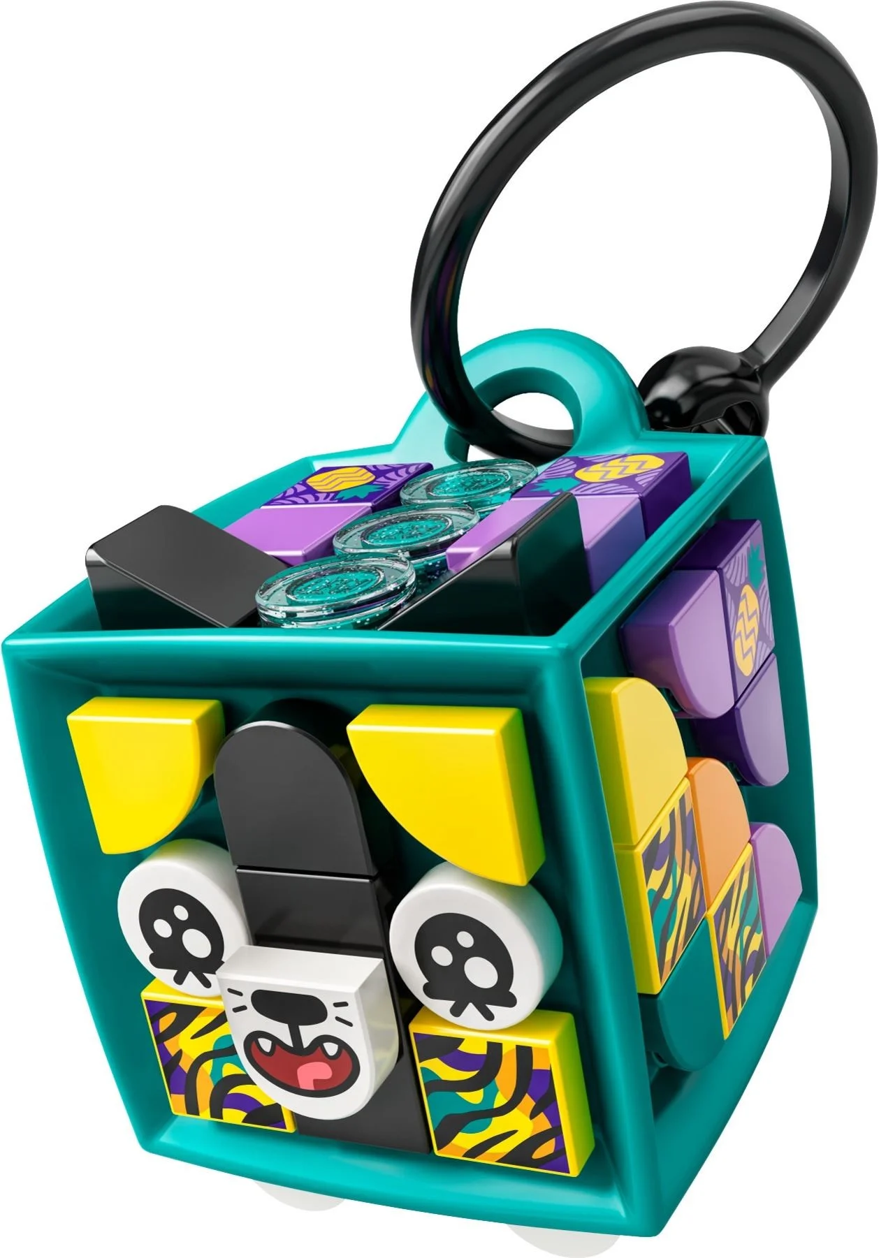 LEGO® 41945 LEGO DOTS Neonowy tygrys — bransoletka i zawieszka na torbę - zdjęcie 7