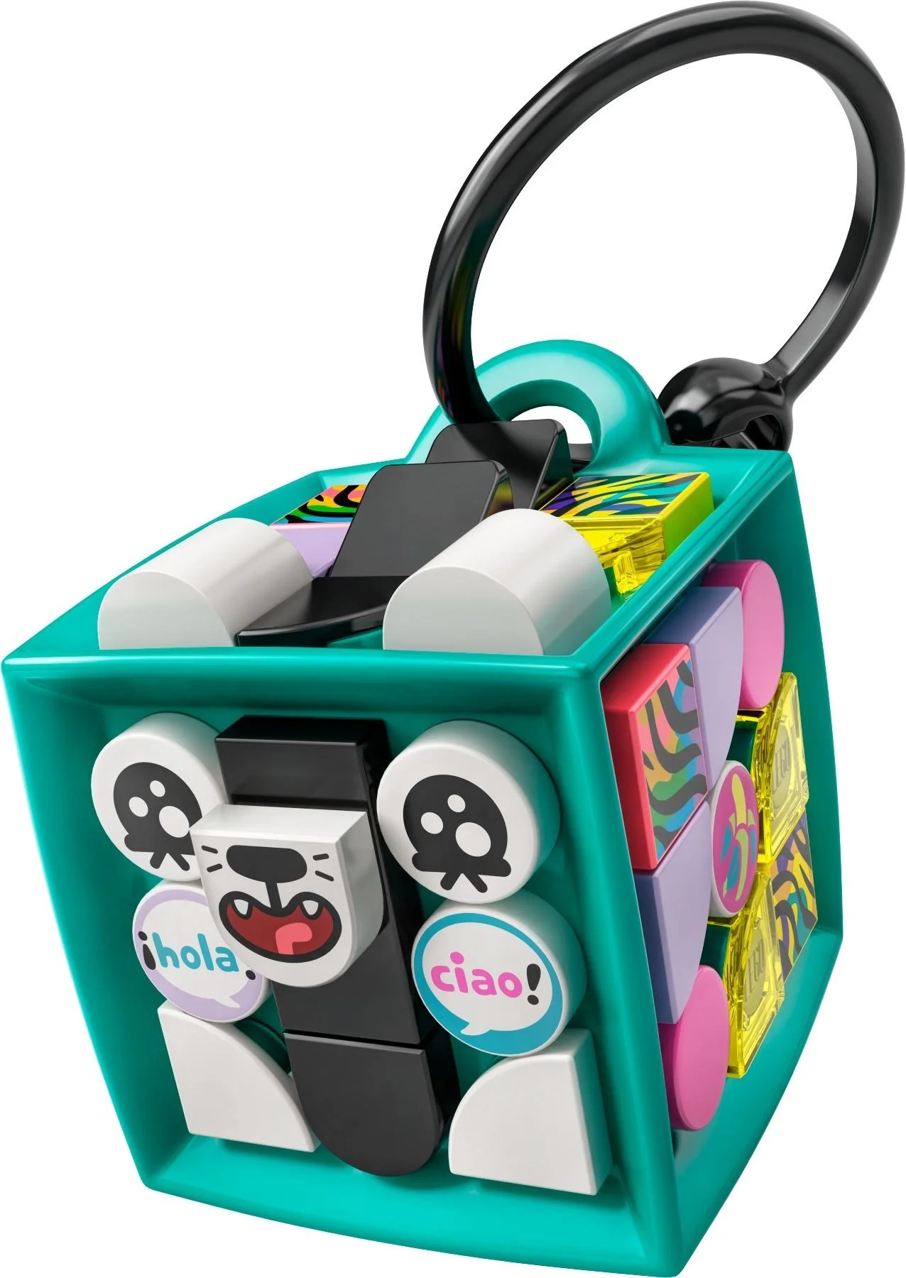 LEGO® 41945 LEGO DOTS Neonowy tygrys — bransoletka i zawieszka na torbę - zdjęcie 8