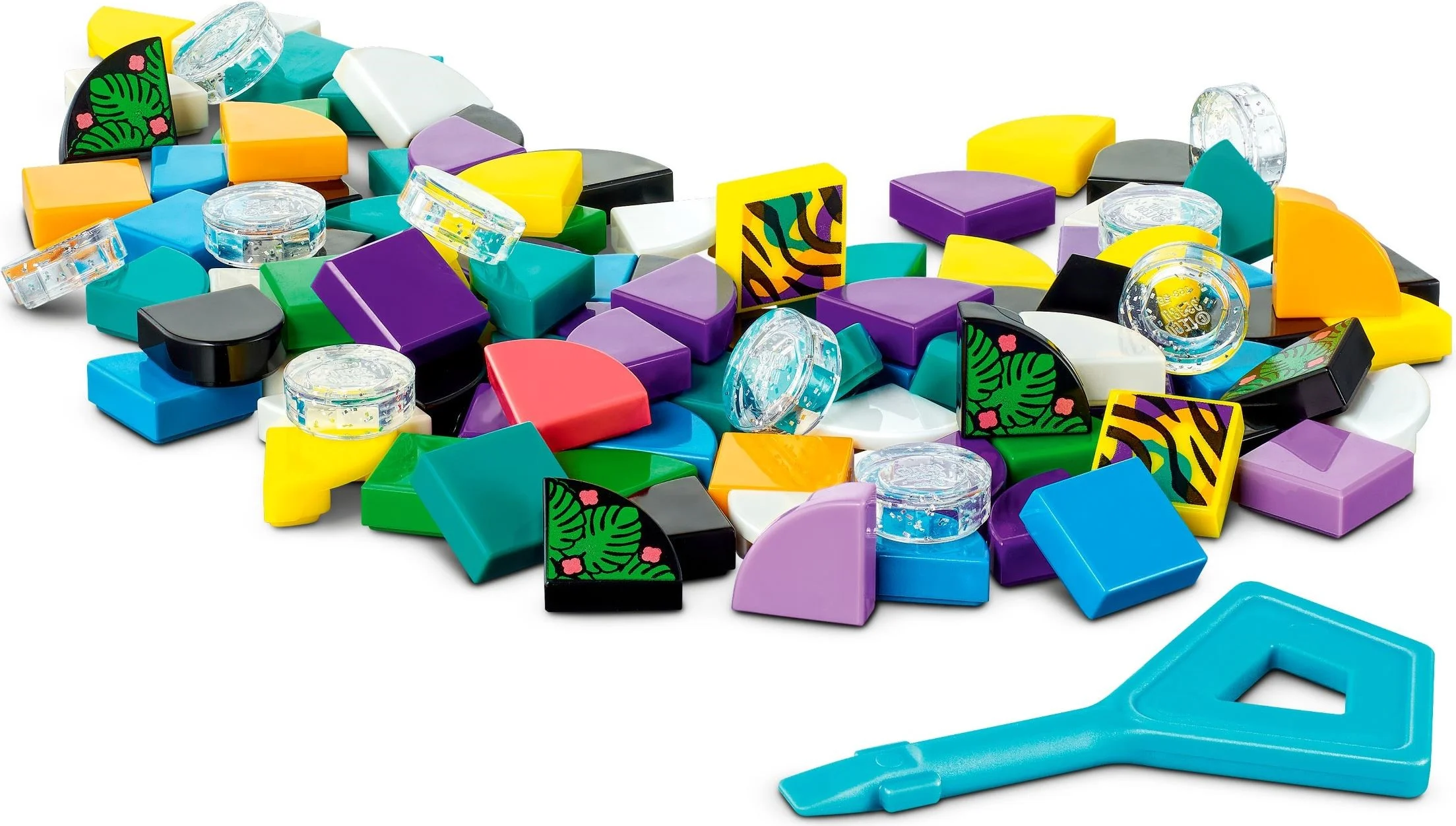 LEGO® 41945 LEGO DOTS Neonowy tygrys — bransoletka i zawieszka na torbę - zdjęcie 9