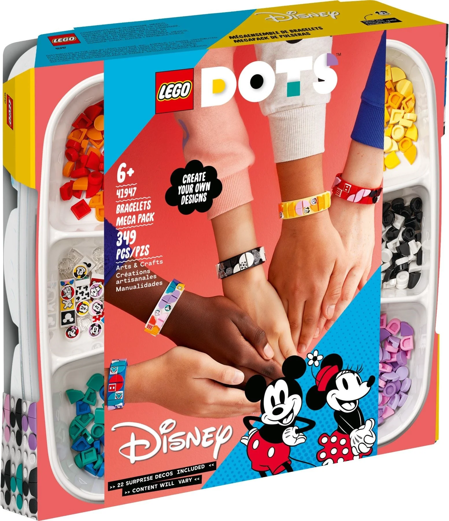 LEGO® 41947 Lego Dots Miki i przyjaciele megazestaw bransoletek - zdjęcie 2