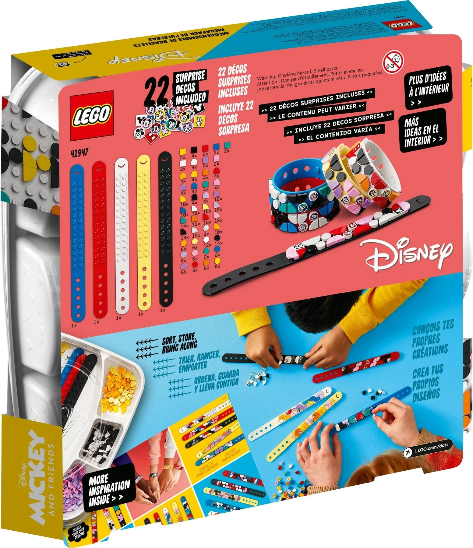 LEGO® 41947 Lego Dots Miki i przyjaciele megazestaw bransoletek - zdjęcie 6