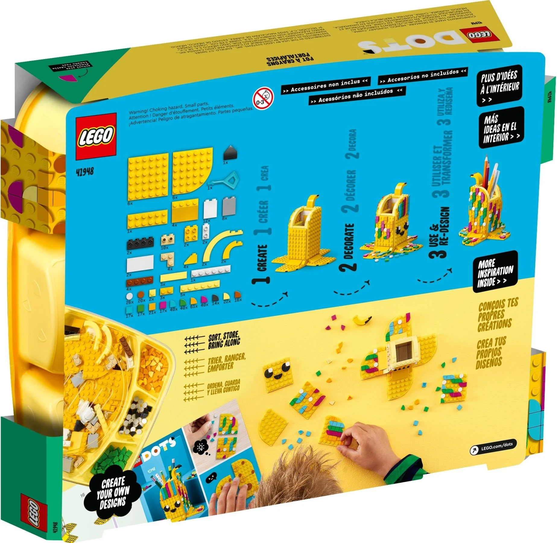 LEGO® 41948 LEGO DOTS Uroczy banan — pojemnik na długopi - zdjęcie 7