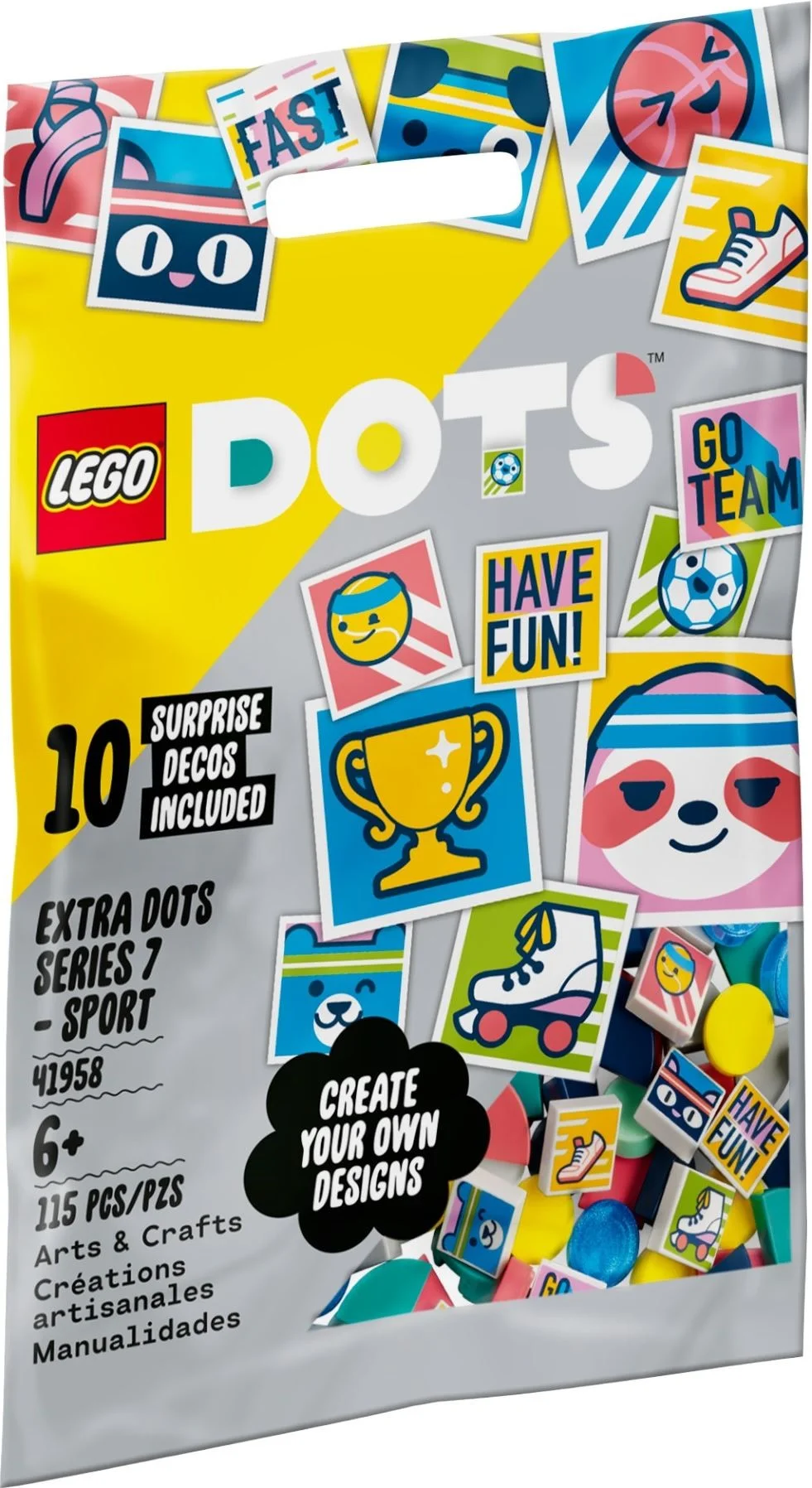LEGO® 41958 LEGO DOTS Dodatki DOTS - seria 7: SPORT - zdjęcie 1