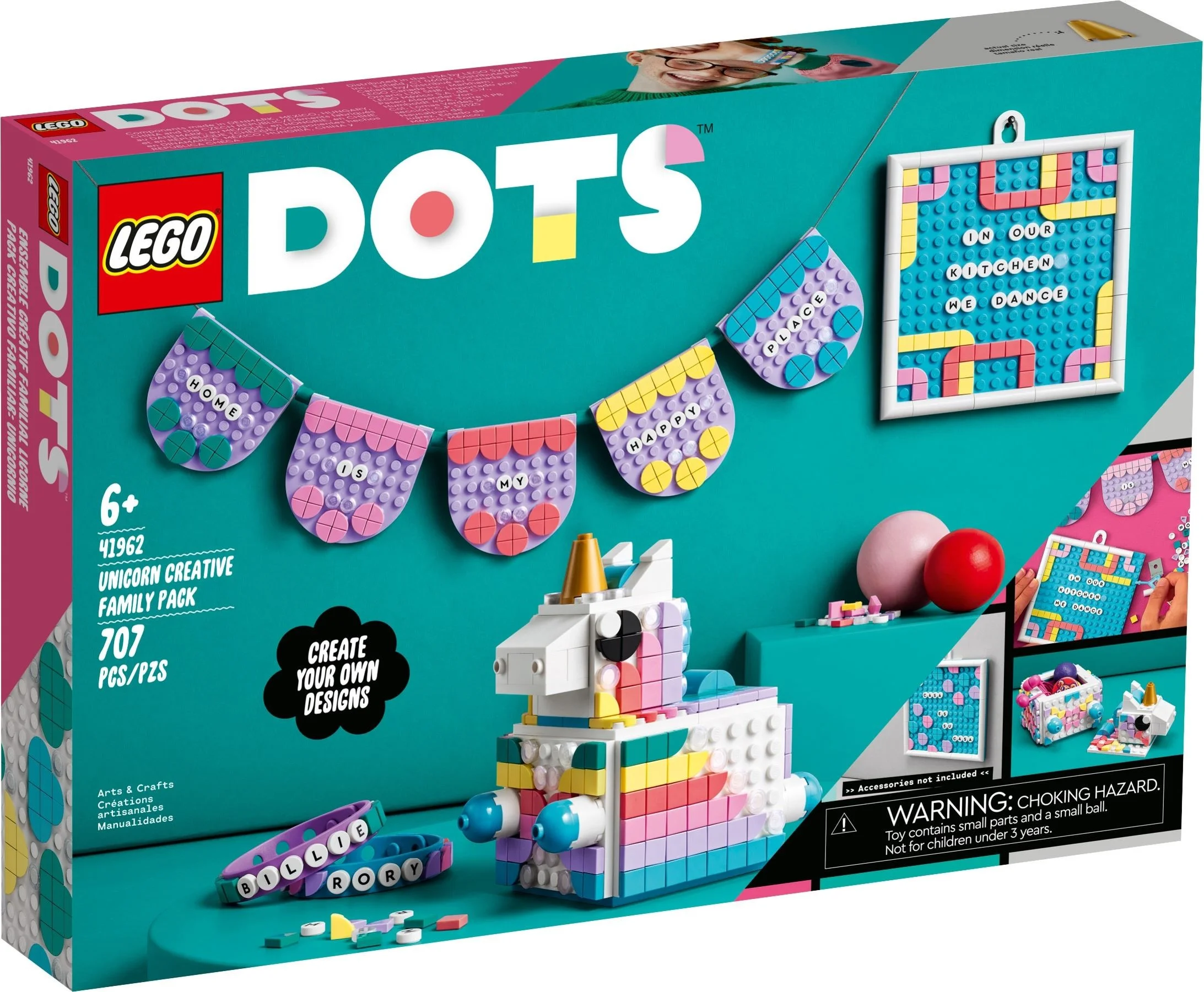 LEGO® 41962 LEGO DOTS Kreatywny rodzinny zestaw z jednorożcem - zdjęcie 1