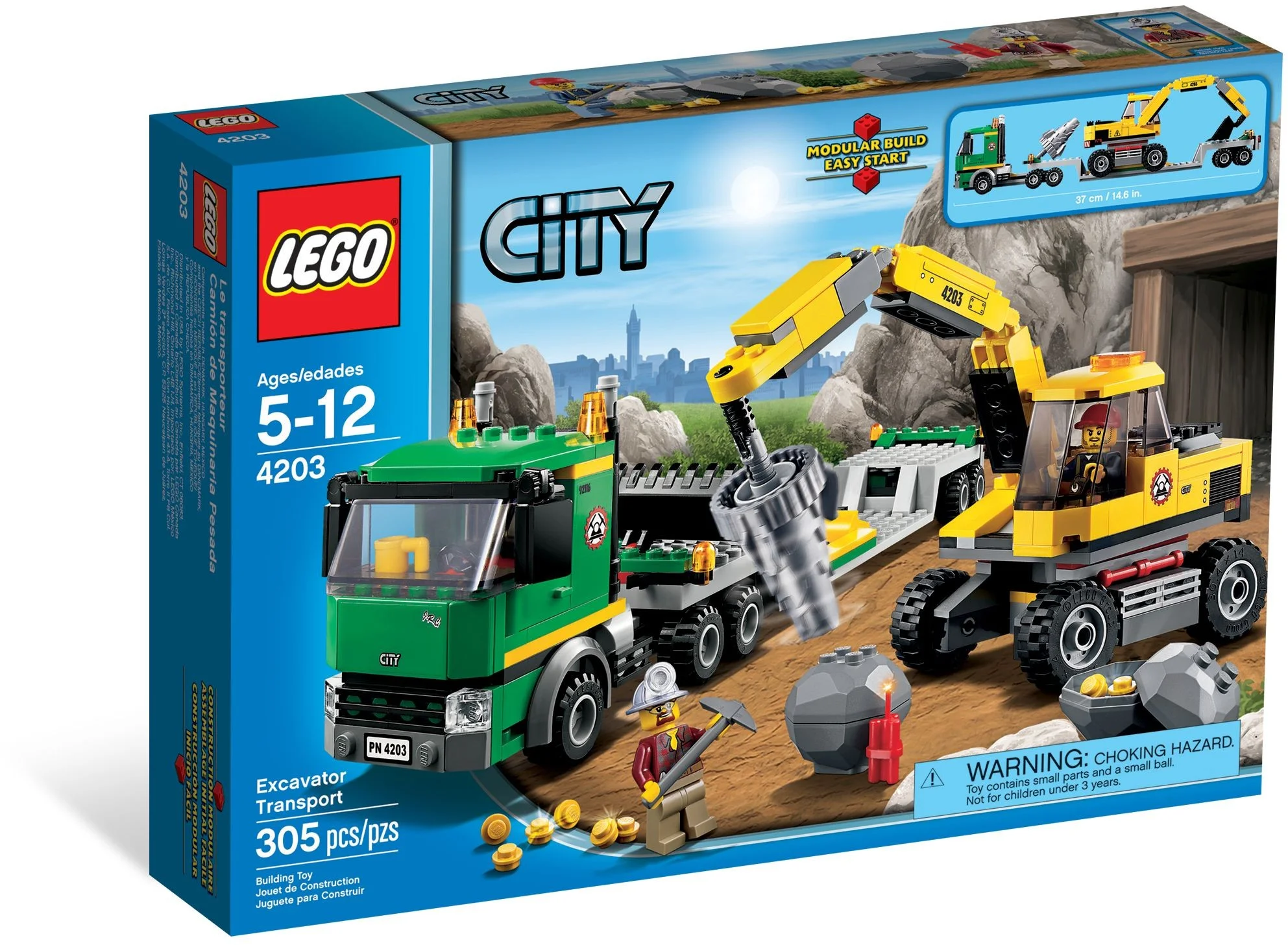 LEGO® 4203 Koparka z transporterem - zdjęcie 2