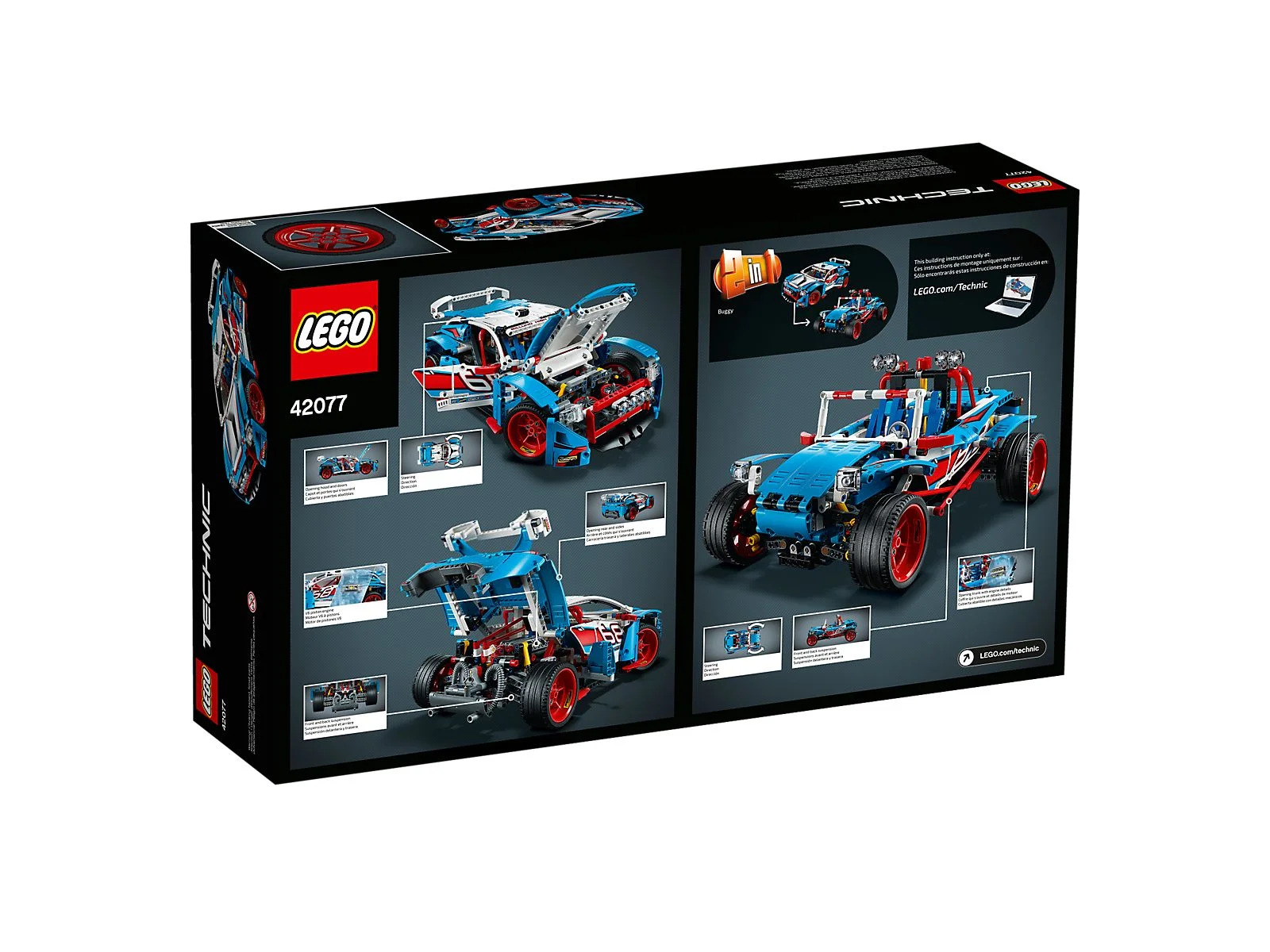 LEGO® 42077 Niebieska wyścigówka - zdjęcie 2