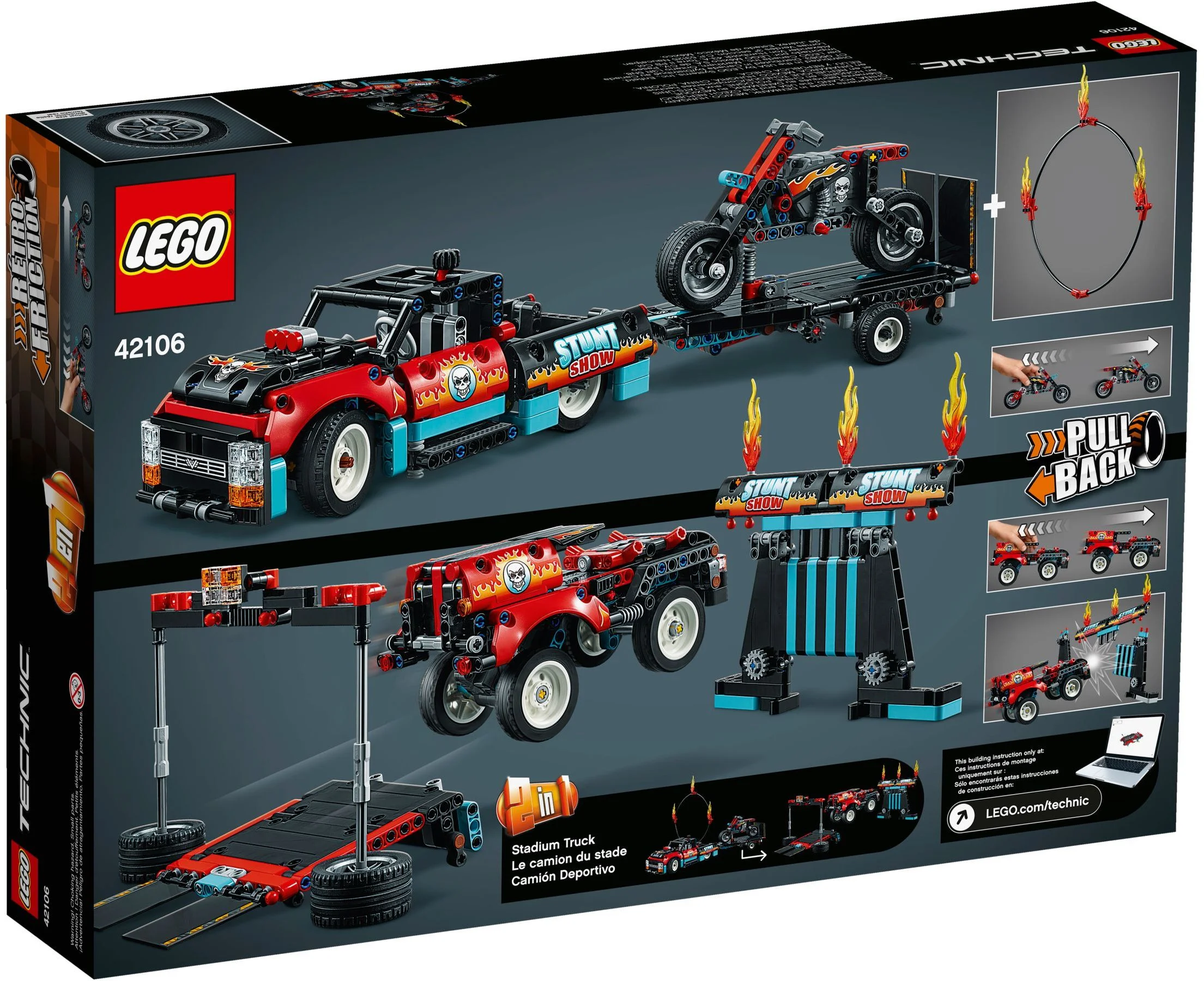 LEGO® 42106 Furgonetka i motocykl kaskaderski - zdjęcie 5