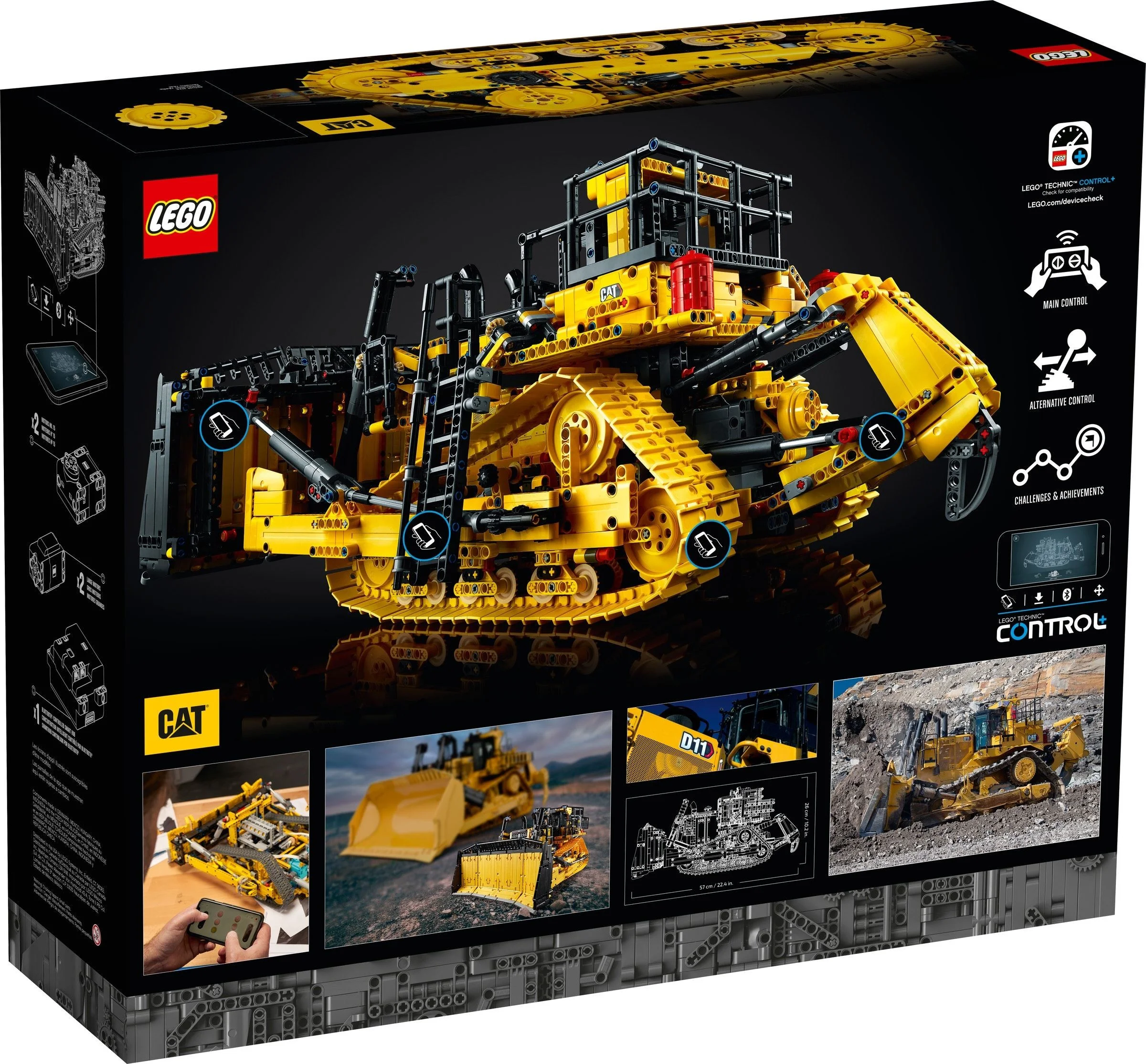 LEGO® 42131 Sterowany przez aplikację buldożer Cat® D11 - zdjęcie 4