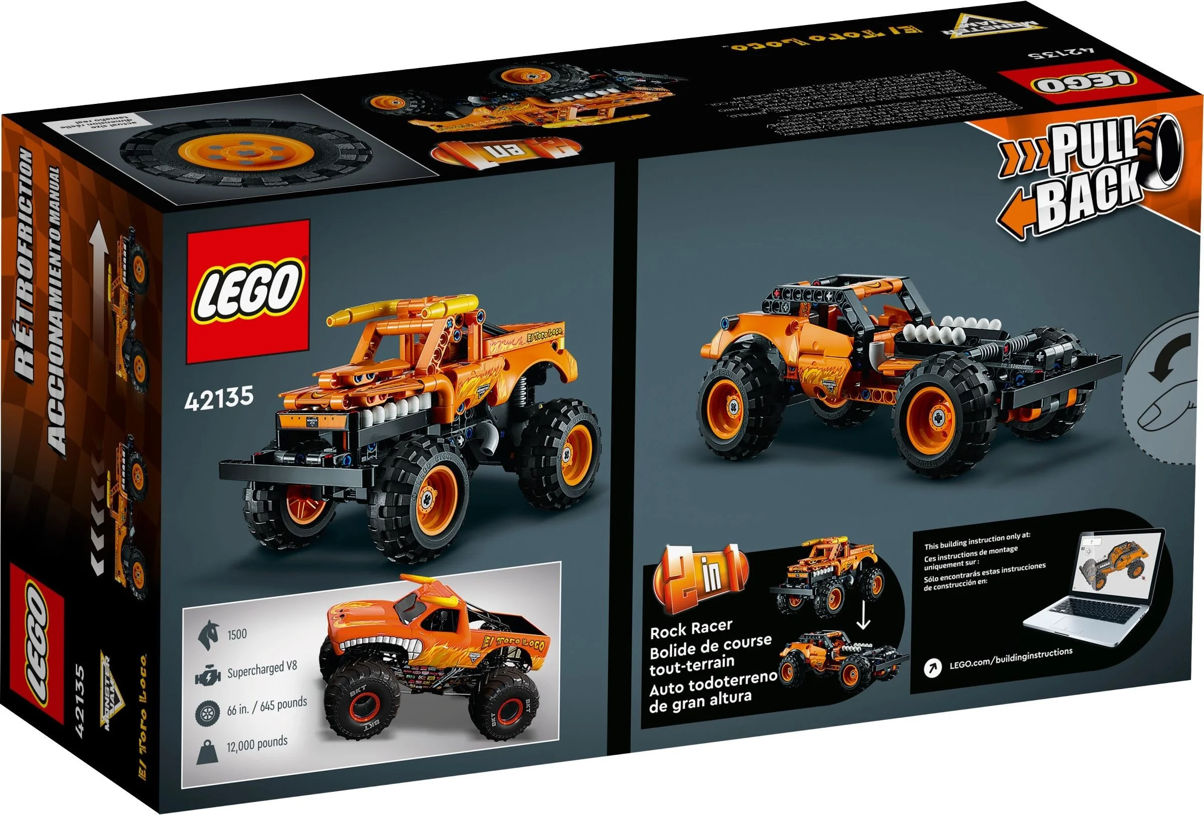 LEGO® 42135 Zestaw Klocków Lego Lego Technic Monster Jam El Toro Loco Top - zdjęcie 7