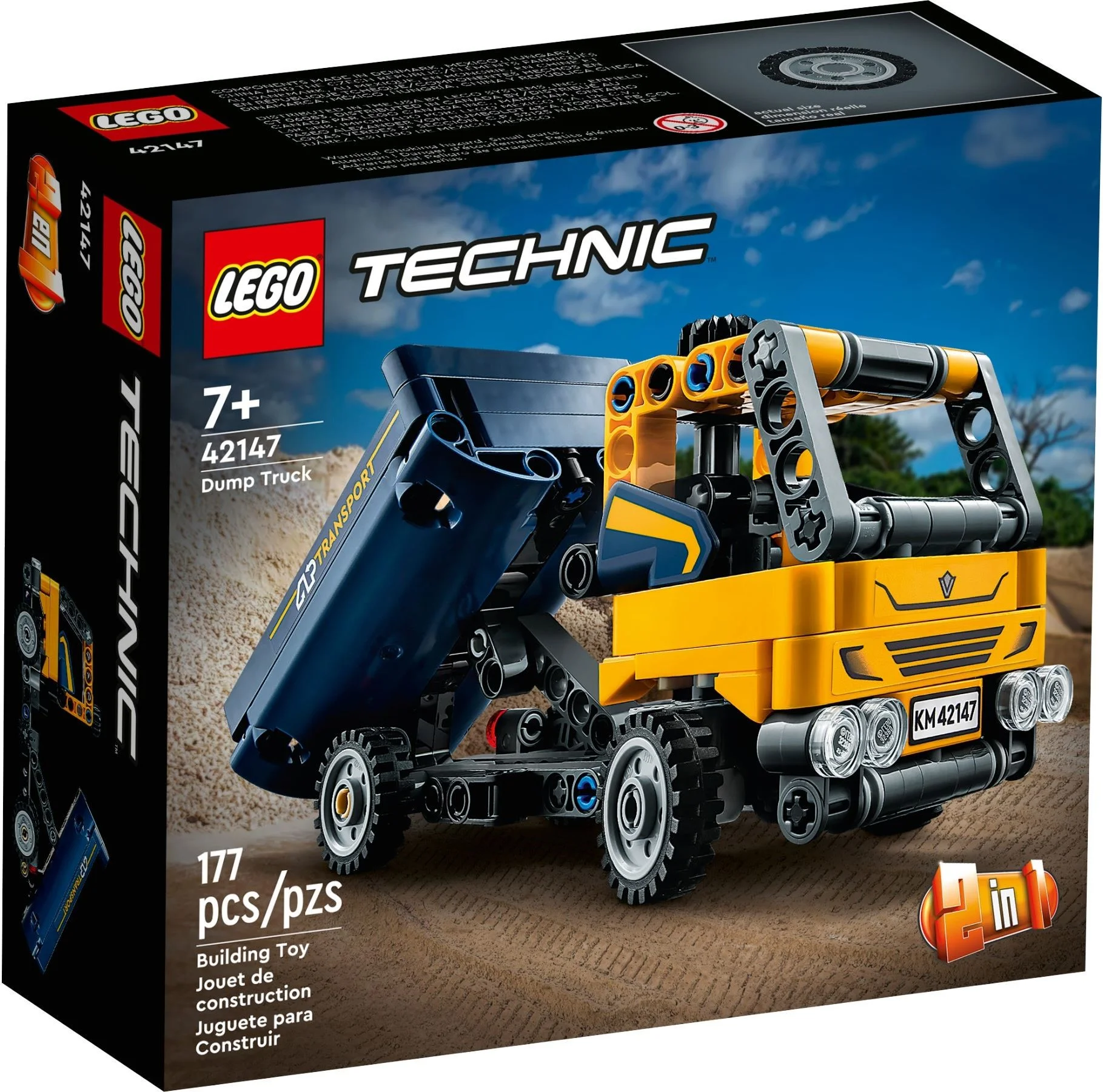 LEGO® 42147 Klocki Lego Technic 2w1 Wywrotka Koparka Zestaw Do Zabawy - zdjęcie 1