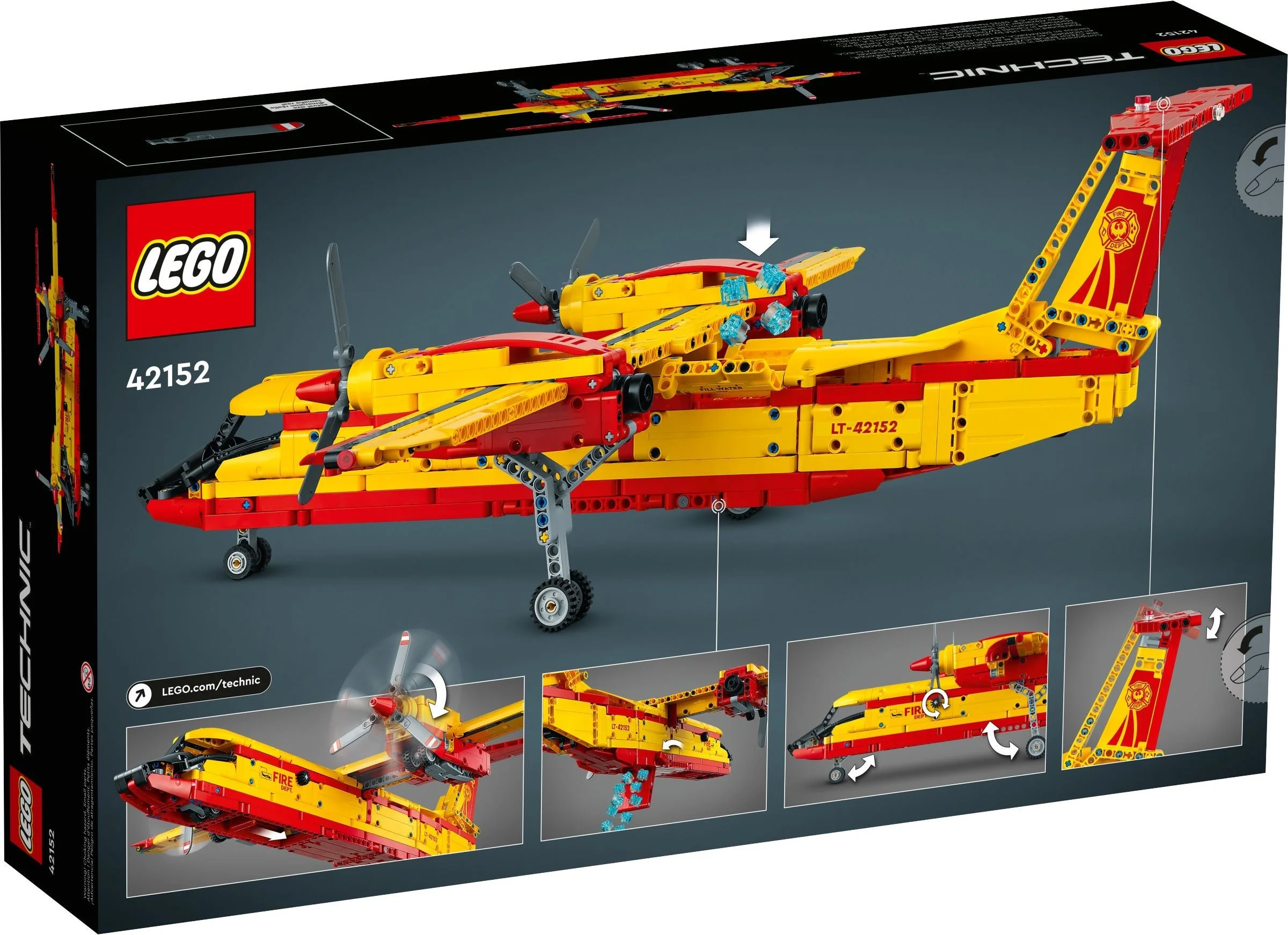 LEGO® 42152 Strażacki Samolot Gaśniczy Straż Pożarna - zdjęcie 11