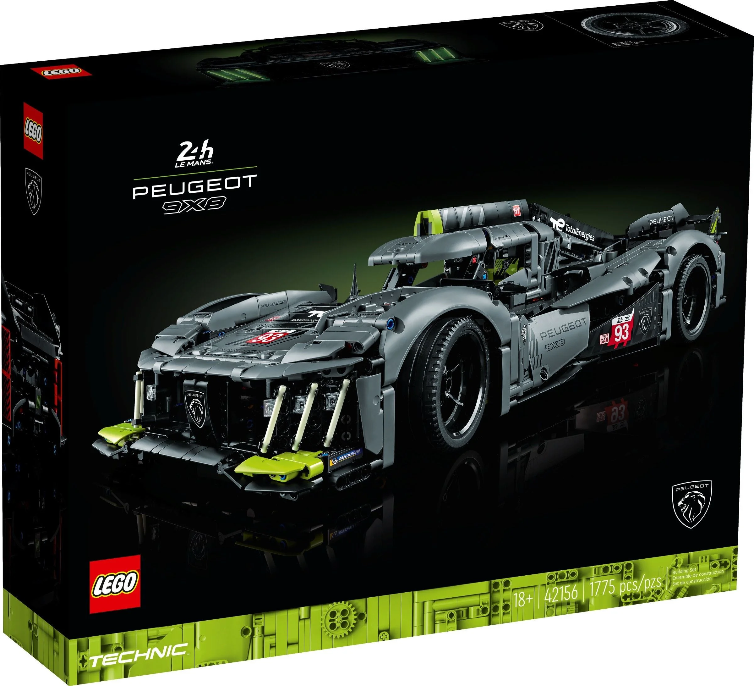 LEGO® 42156 Mocowanie Ścienne do Auta Lego Technic Peugeot 9X8 Le Mans Hybrid - zdjęcie 2