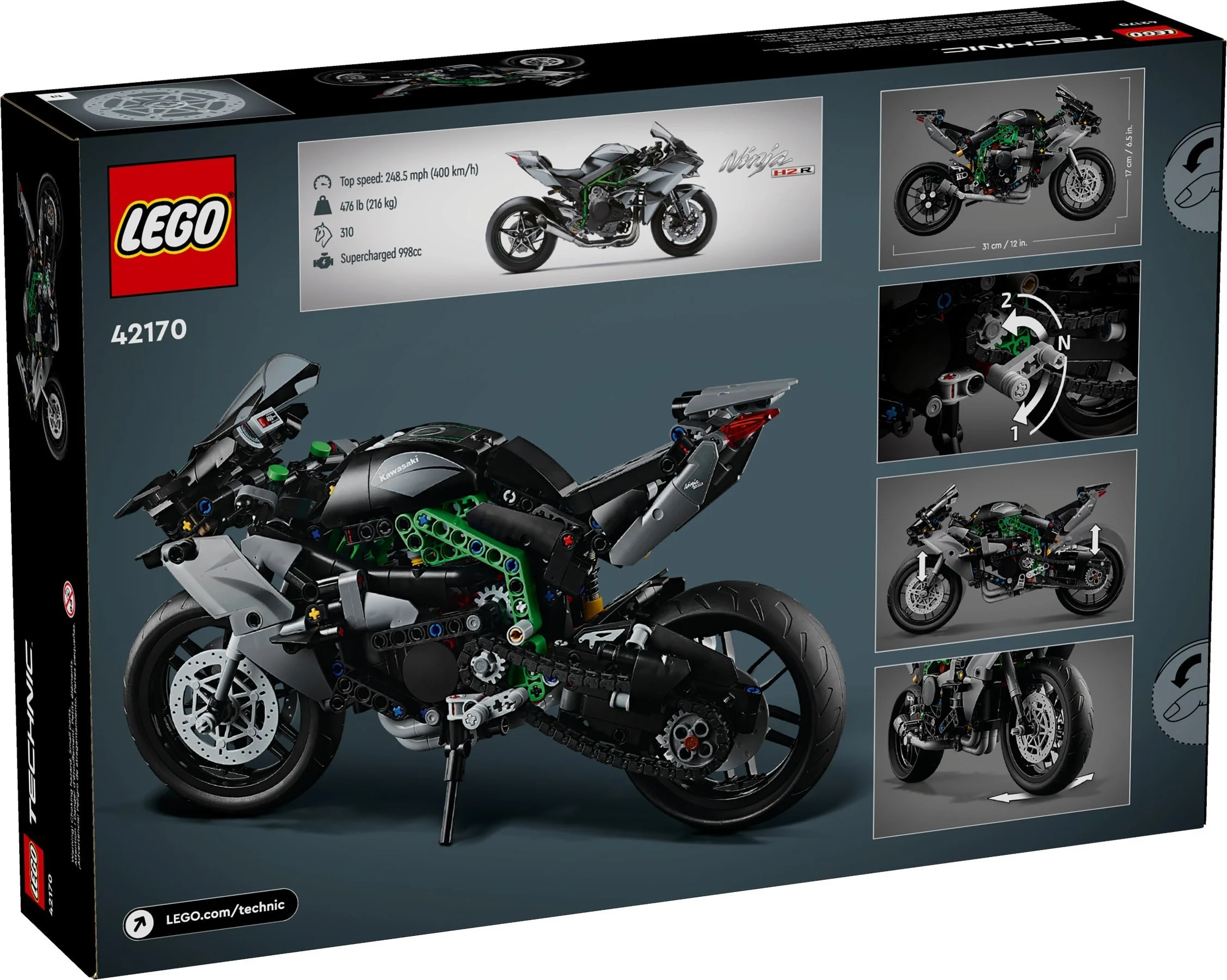 LEGO® 42170 Motocykl Kawasaki Ninja H2R - zdjęcie 3