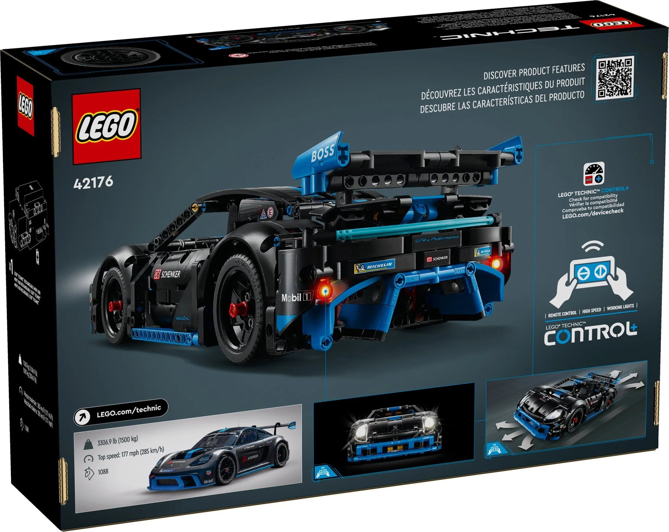 LEGO® 42176 Samochód wyścigowy Porsche GT4 E-Performance - zdjęcie 3