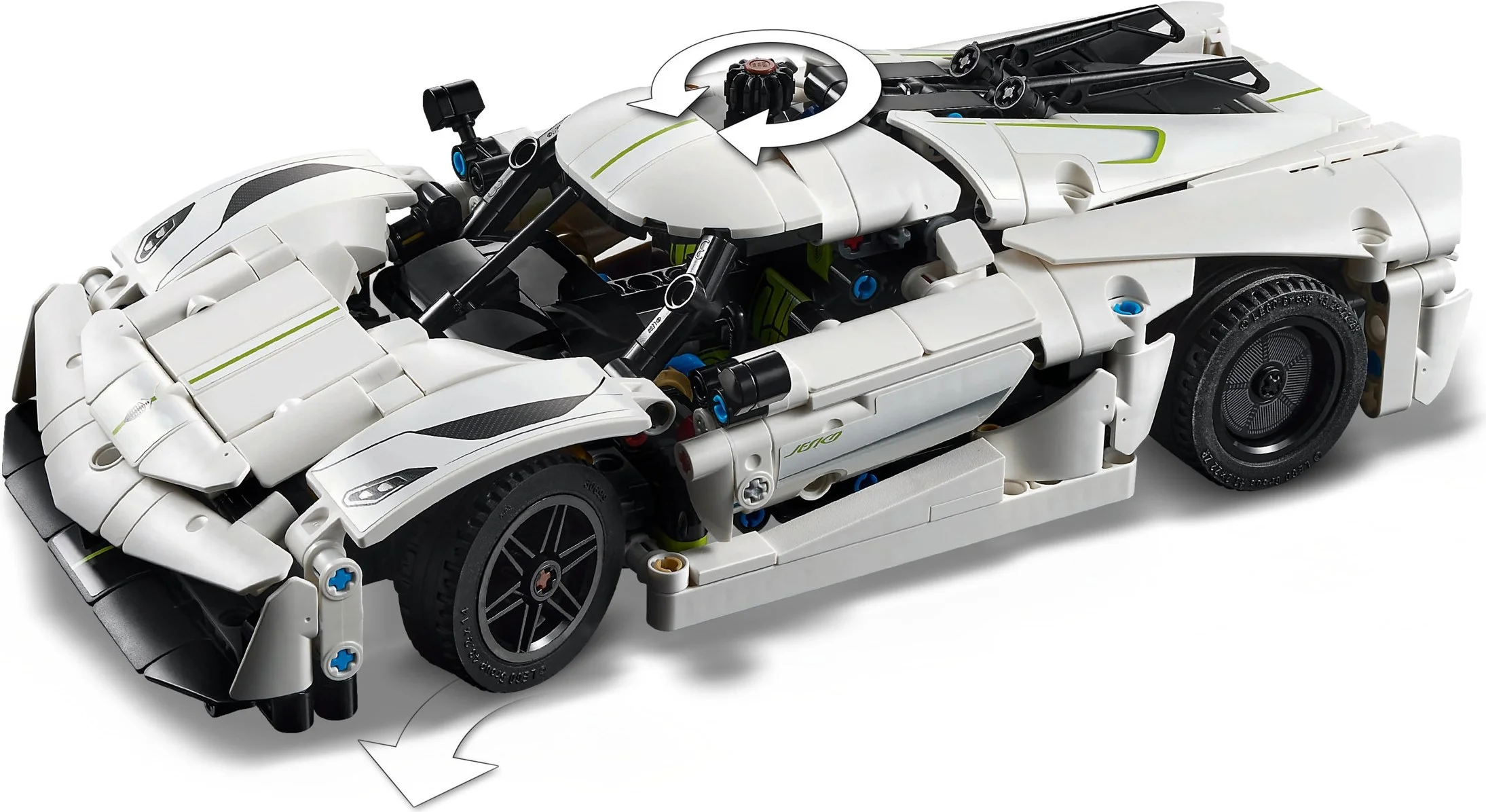 LEGO® 42184 Biały hipersamochód Koenigsegg Jesko Absolut - zdjęcie 11