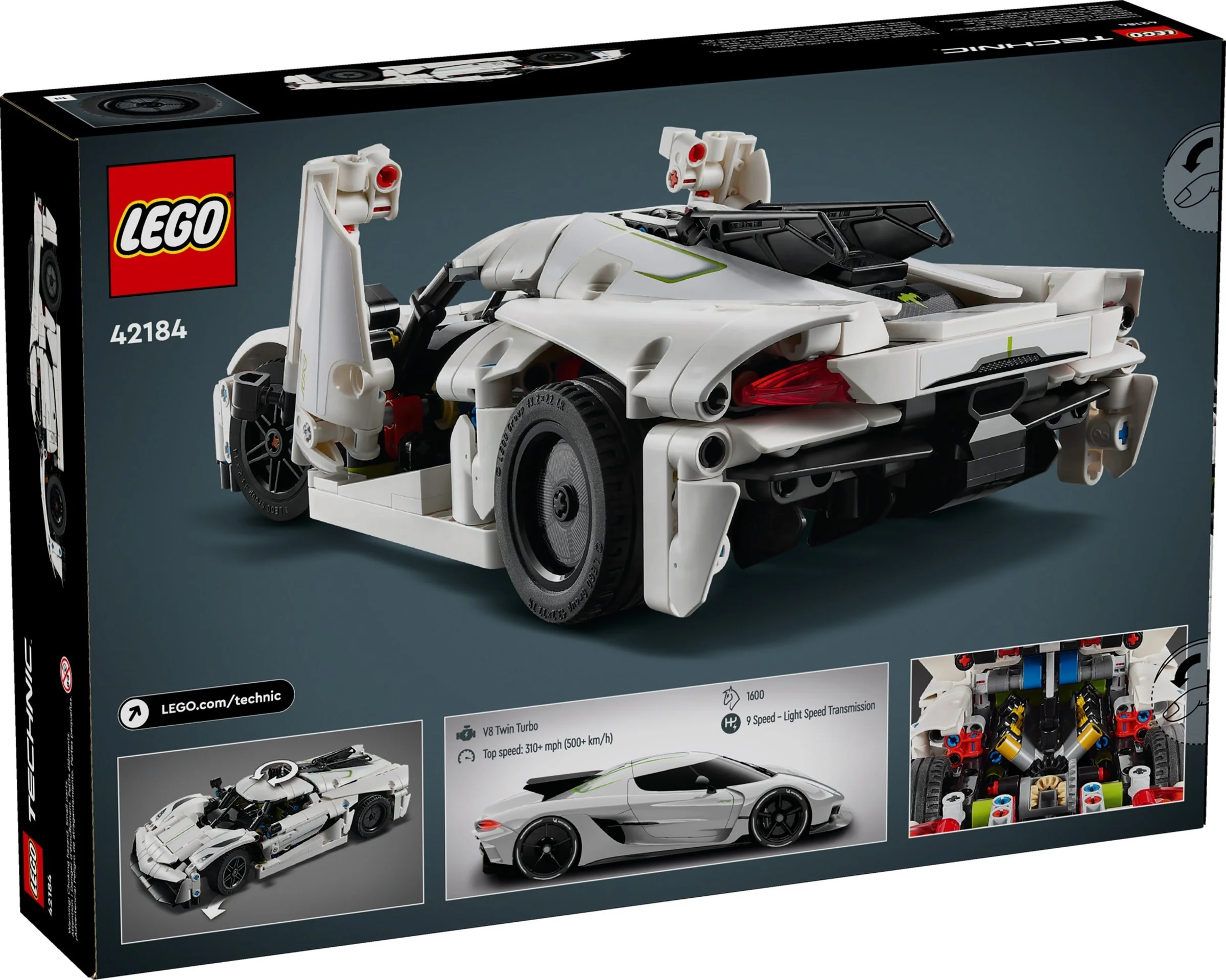 LEGO® 42184 Biały hipersamochód Koenigsegg Jesko Absolut - zdjęcie 1