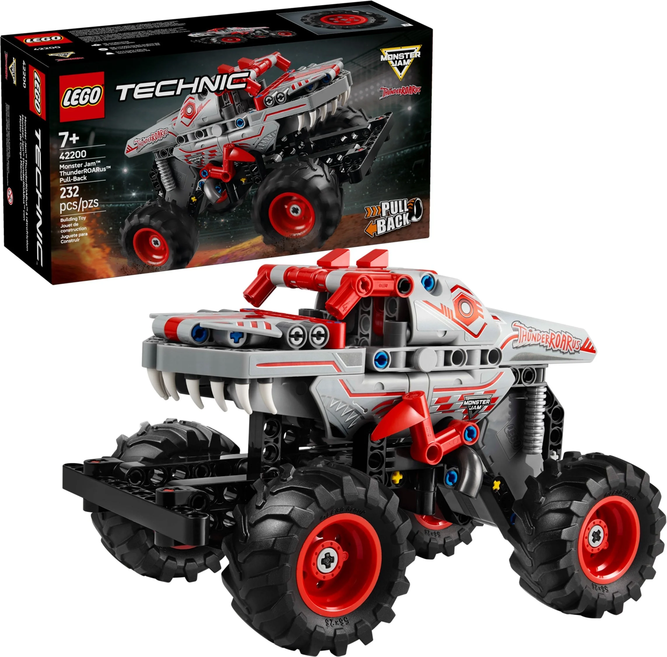 LEGO® 42200 Monster Jam™ ThunderROARus™ z napędem typu pull - back - zdjęcie 3
