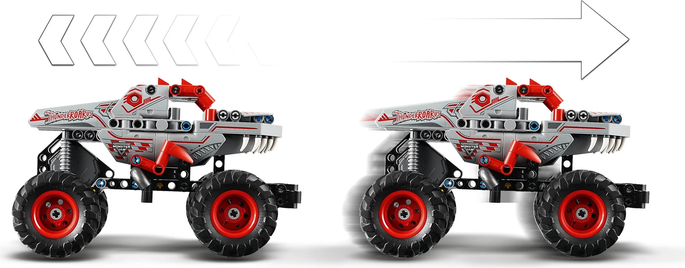 LEGO® 42200 Monster Jam™ ThunderROARus™ z napędem typu pull - back - zdjęcie 8