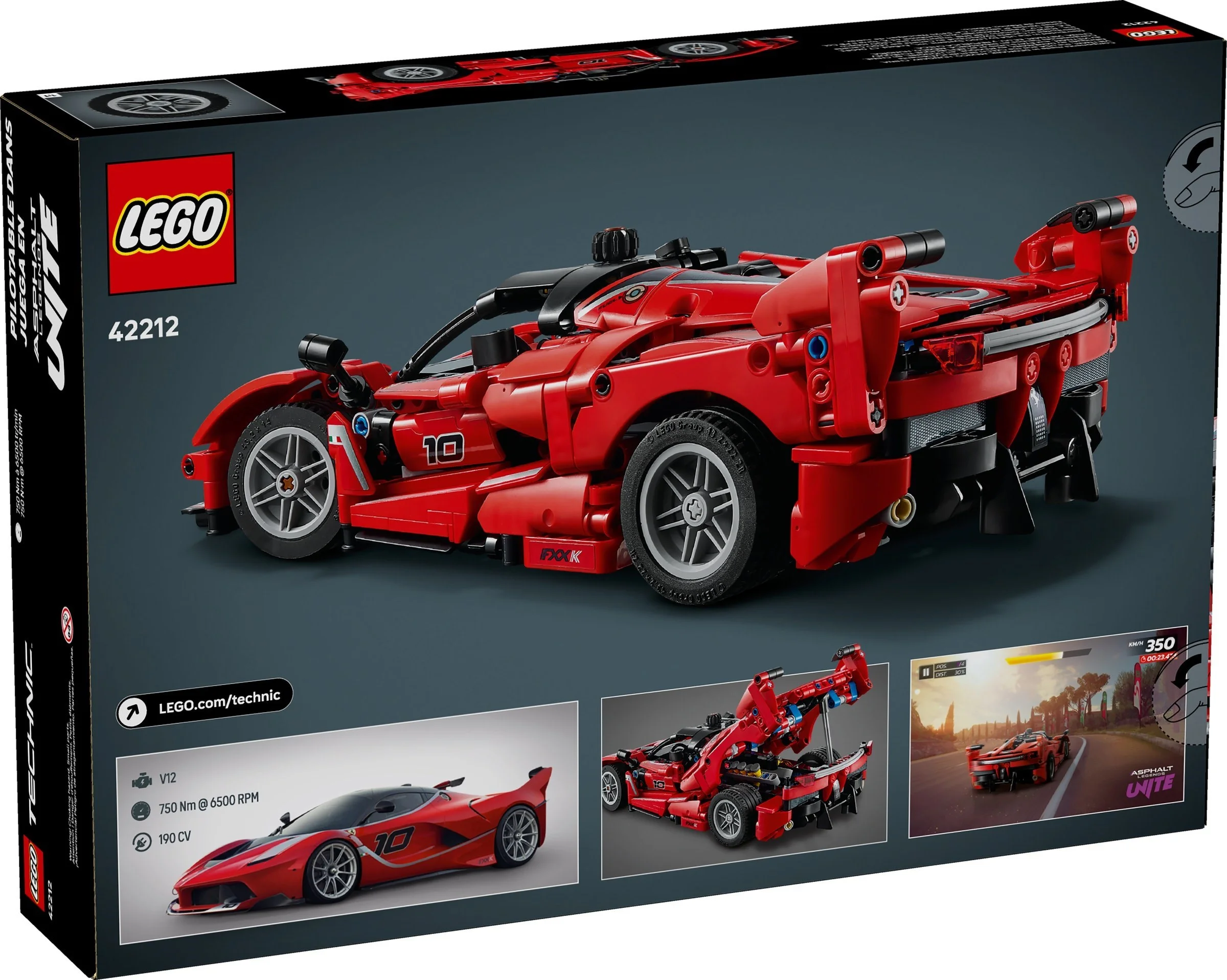 LEGO® 42212 Ferrari Fxx K Klocki Realistyczny Supersamochód Zestaw - zdjęcie 2
