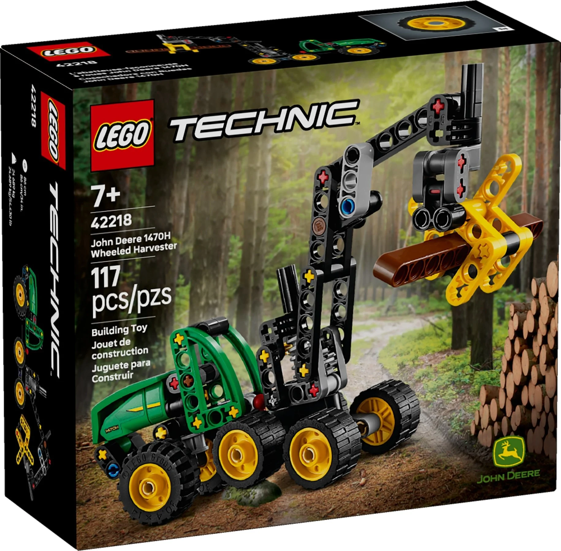 LEGO® 42218 Harwester Kołowy John Deere 1470H - zdjęcie 1