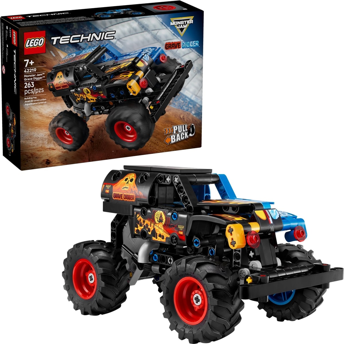 LEGO® 42219 Monster Jam Grave Digger Ogień i lód - zdjęcie 5