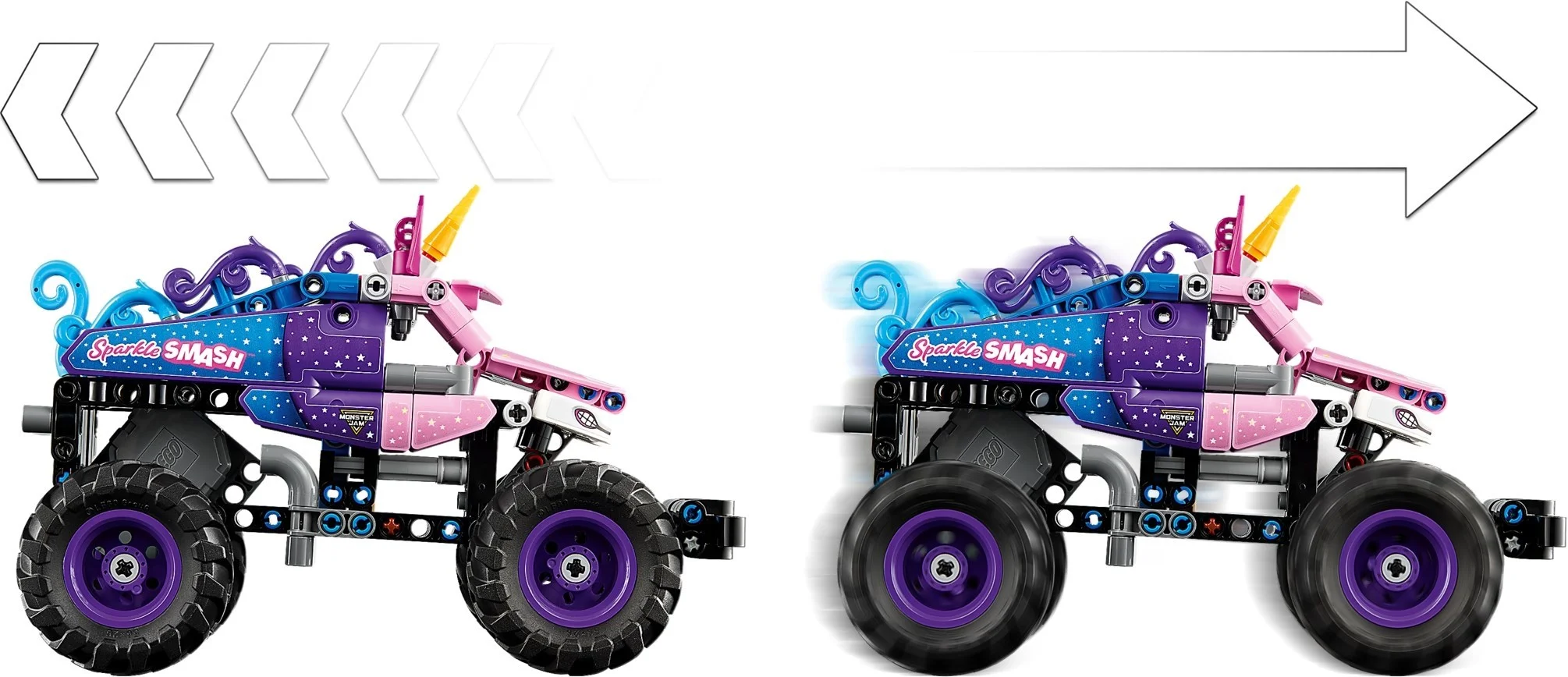 LEGO® 42220 Monster Jam™ Sparkle Smash™ z Napędem Typu Pull-Back - zdjęcie 10