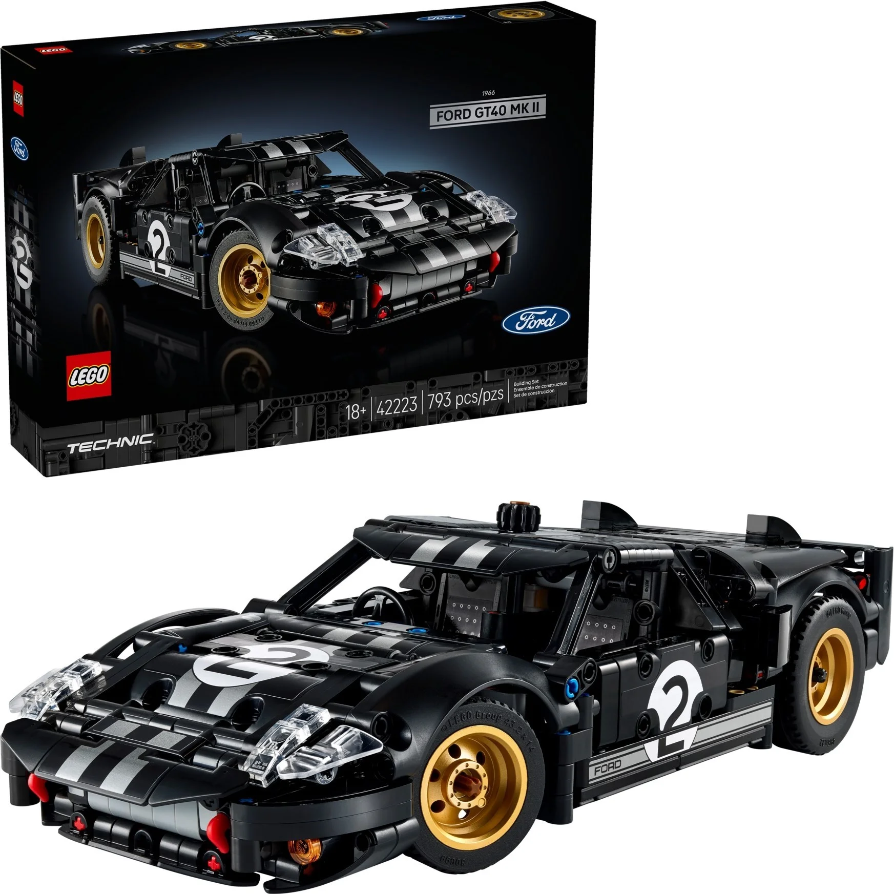 LEGO® 42223 Samochód Wyścigowy 1966 Ford Gt40 Mkii - zdjęcie 7