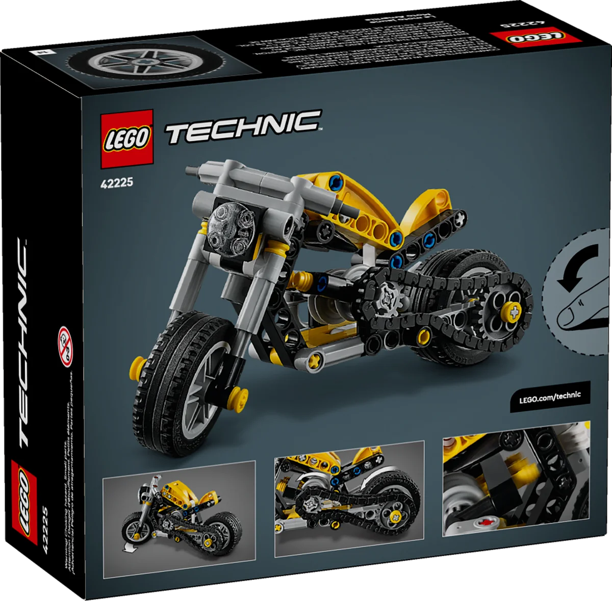 LEGO® 42225 Żółty Motocykl - zdjęcie 4