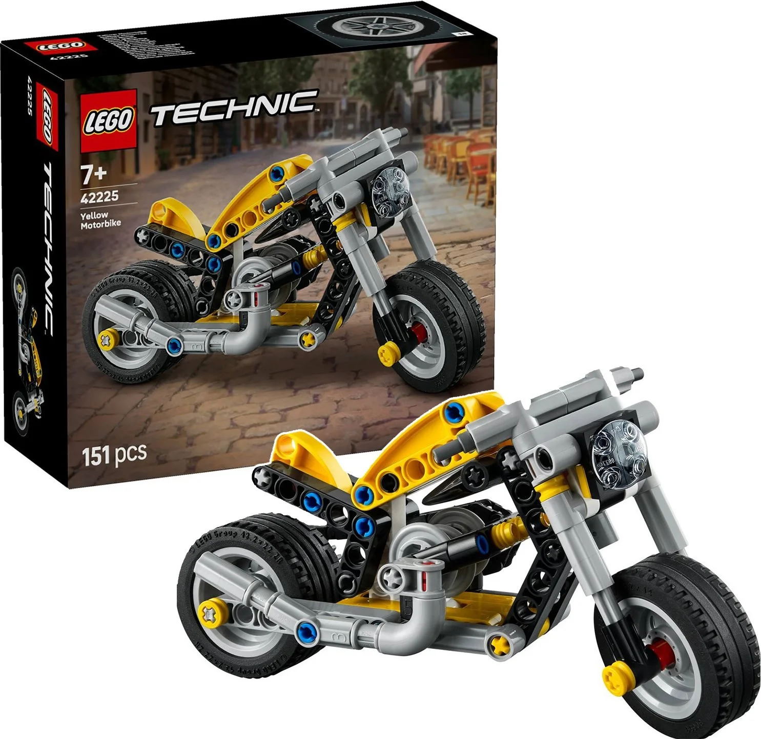 LEGO® 42225 Żółty Motocykl - zdjęcie 7