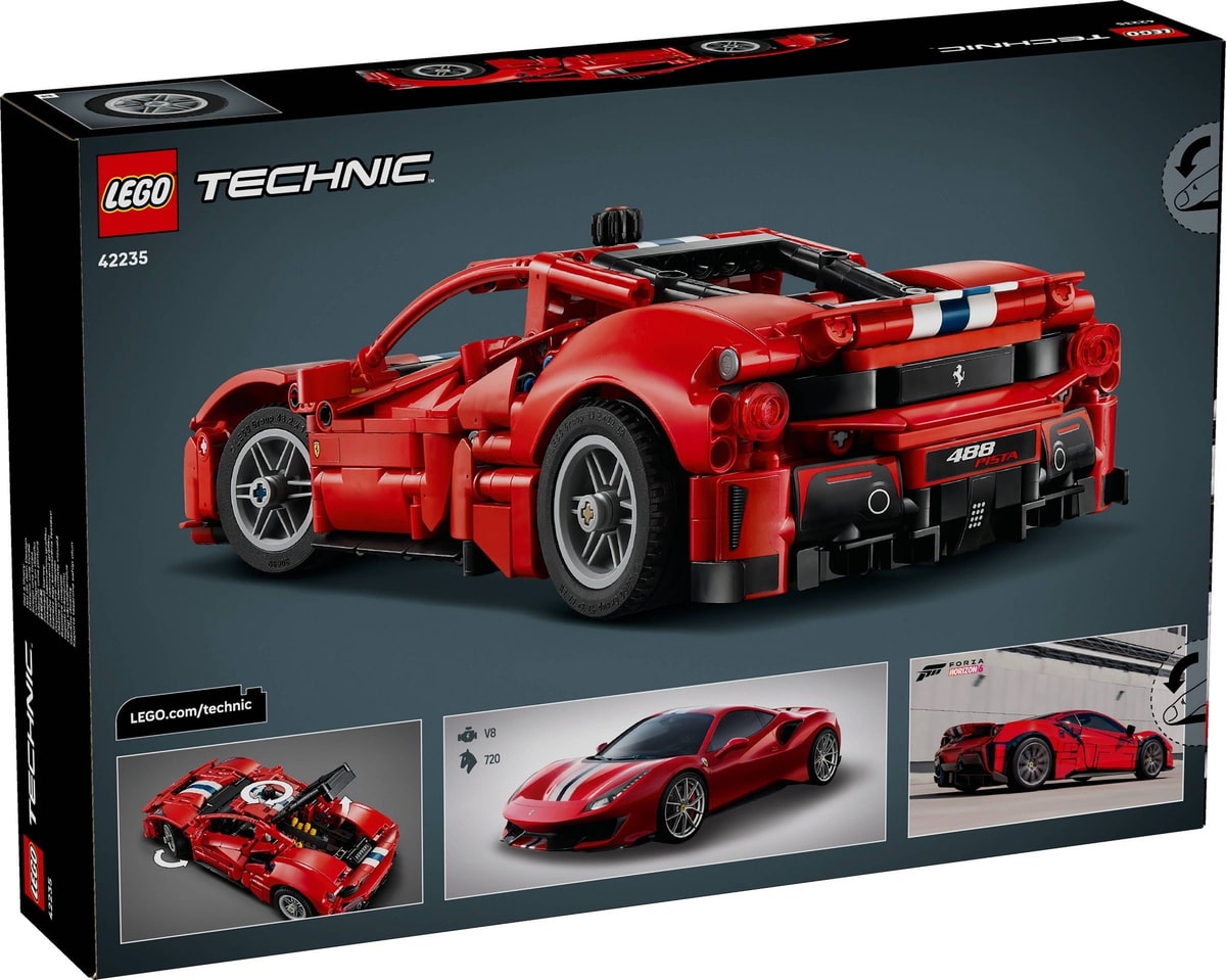 LEGO® 42235 Samochód Ferrari 488 PISTA - zdjęcie 4