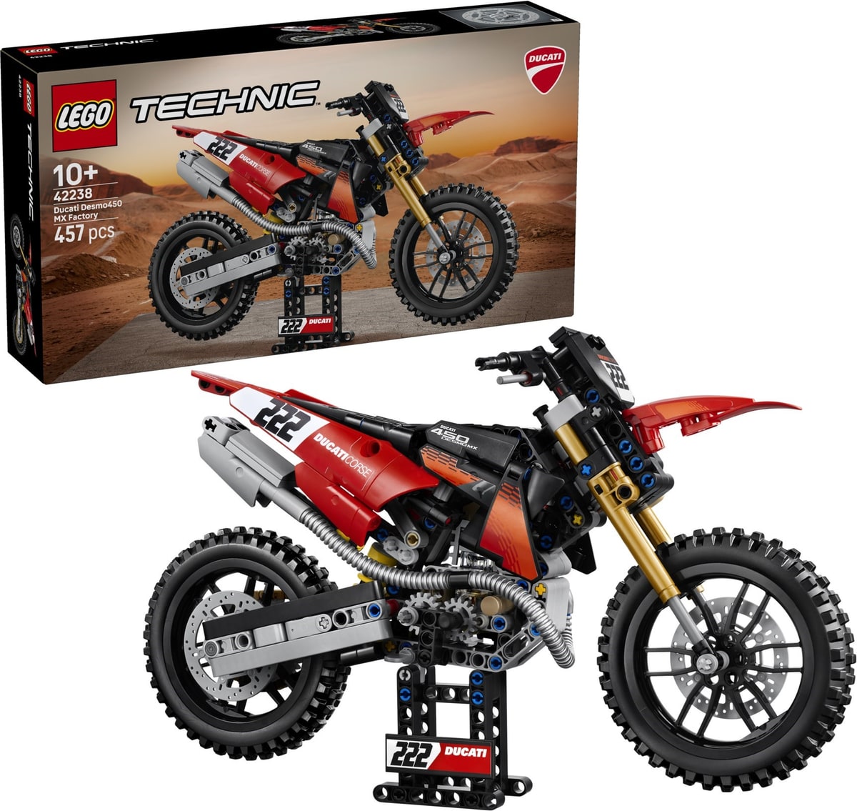 LEGO® 42238 Motocykl Ducati Desmo450 MX Factory - zdjęcie 2