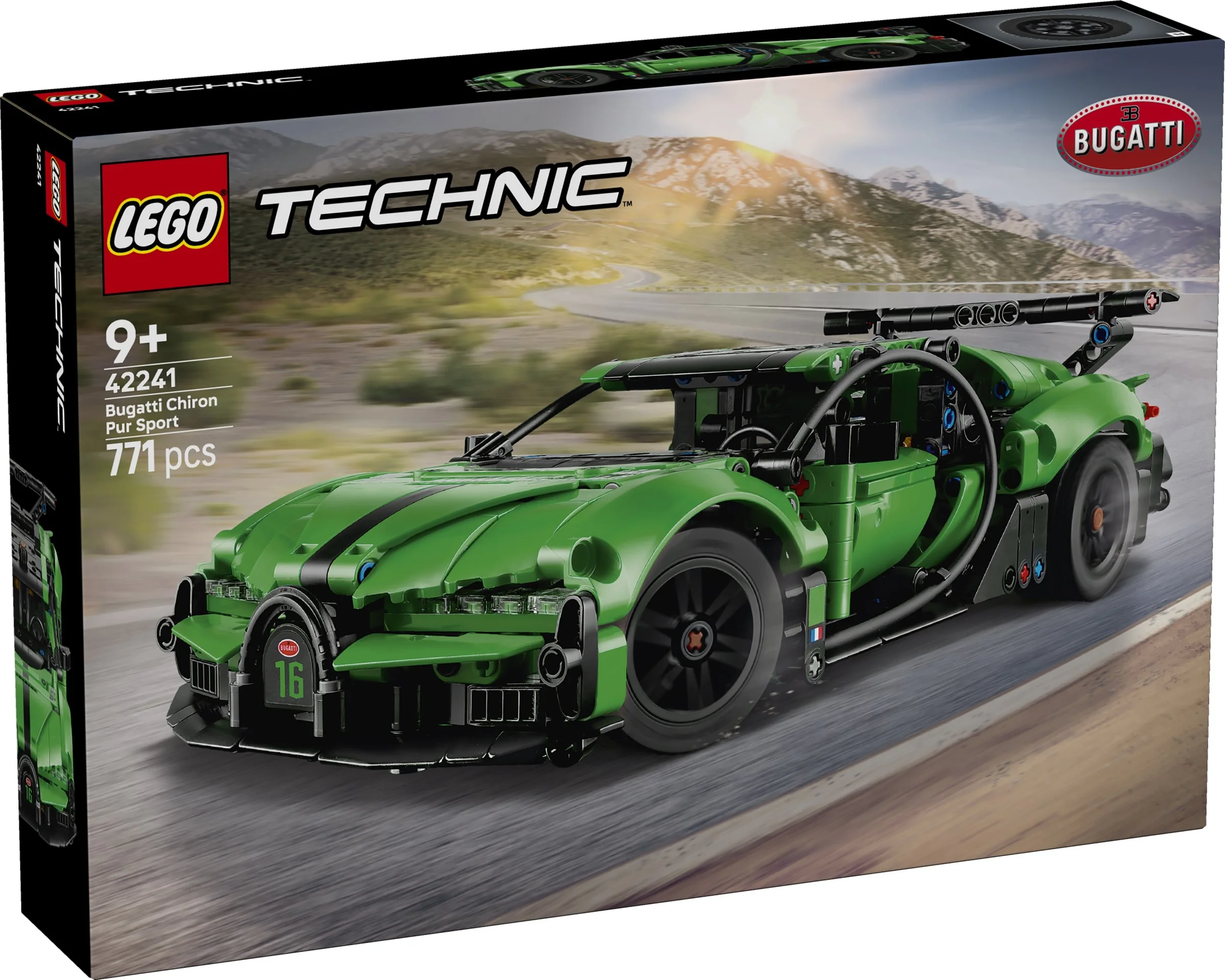 LEGO® 42241 Zielony hipersamochód Bugatti Chiron Pur Sport - zdjęcie 1