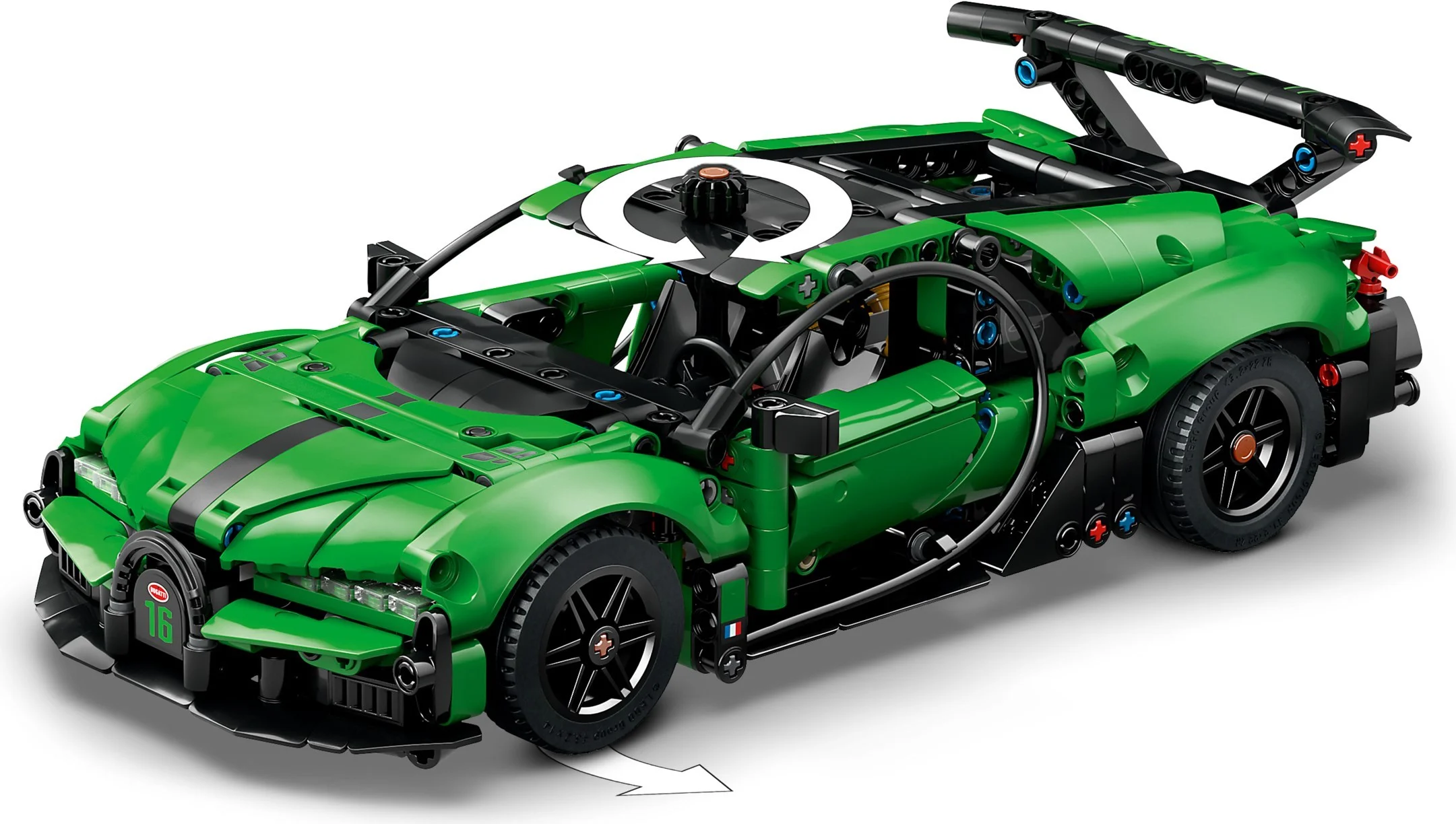 LEGO® 42241 Zielony hipersamochód Bugatti Chiron Pur Sport - zdjęcie 13