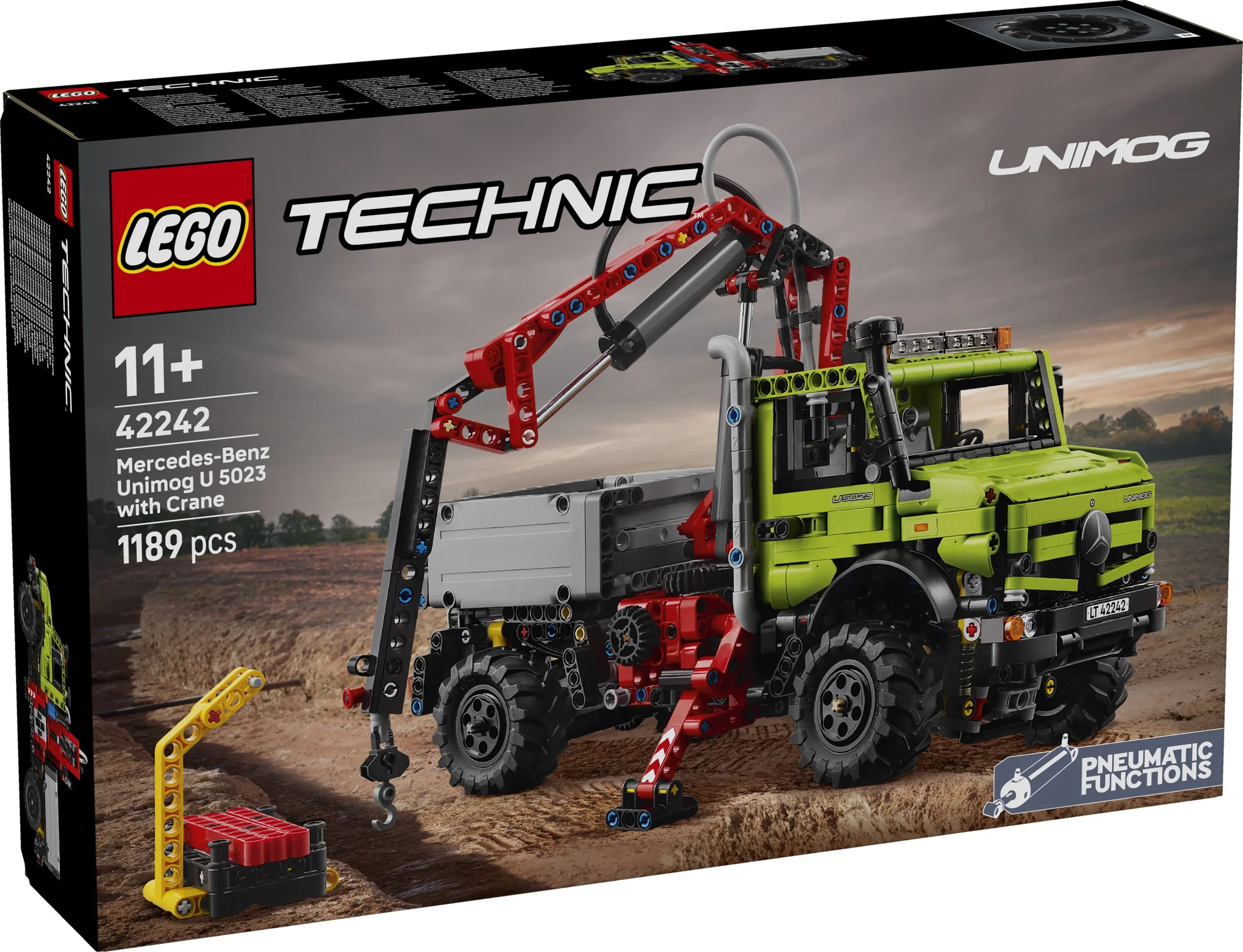 LEGO® 42242 Mercedes-Benz Unimog U 5023 z dźwigiem - zdjęcie 1