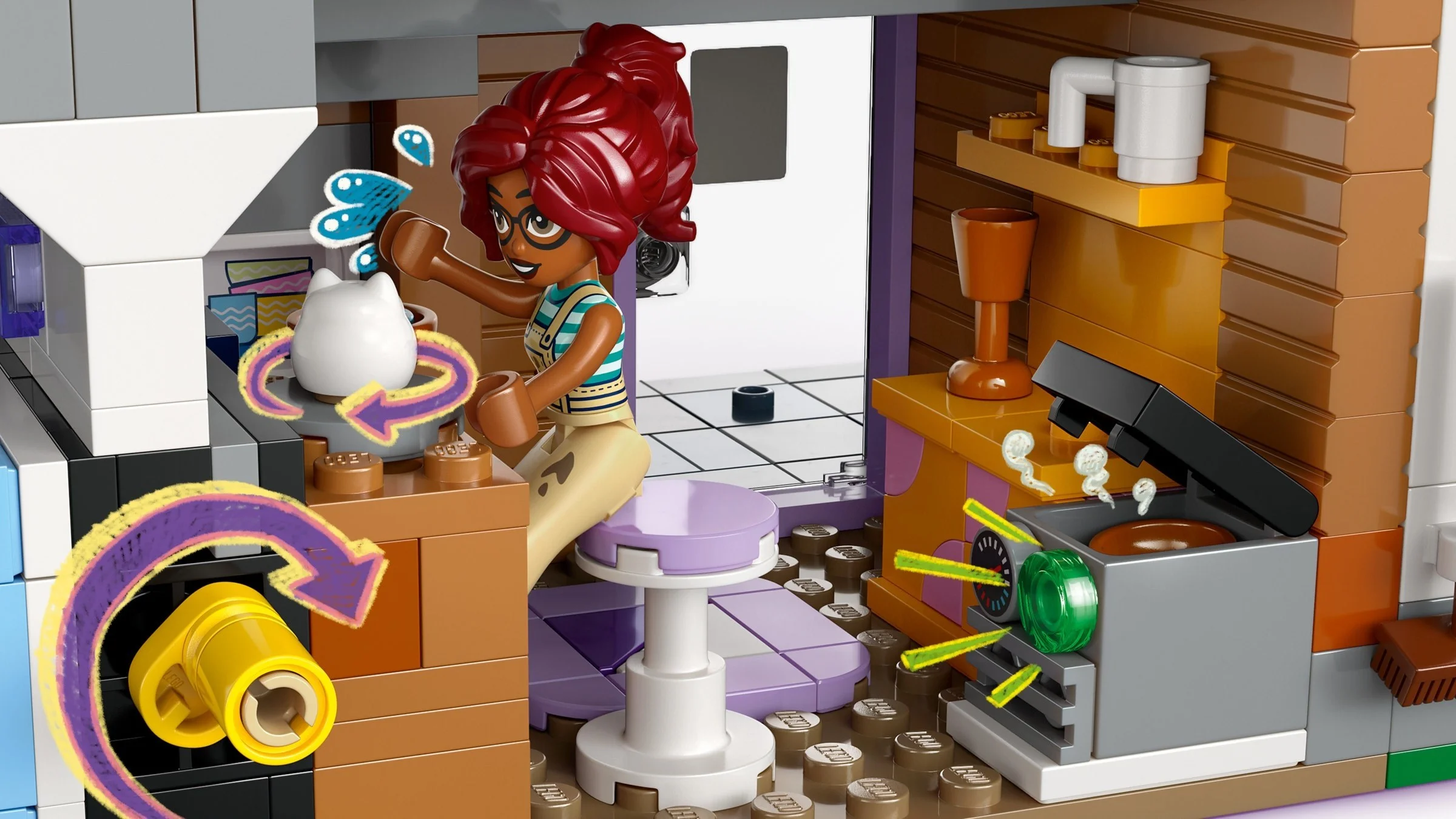 LEGO® 42670 Mieszkania i sklepy w mieście Heartlake - zdjęcie 3