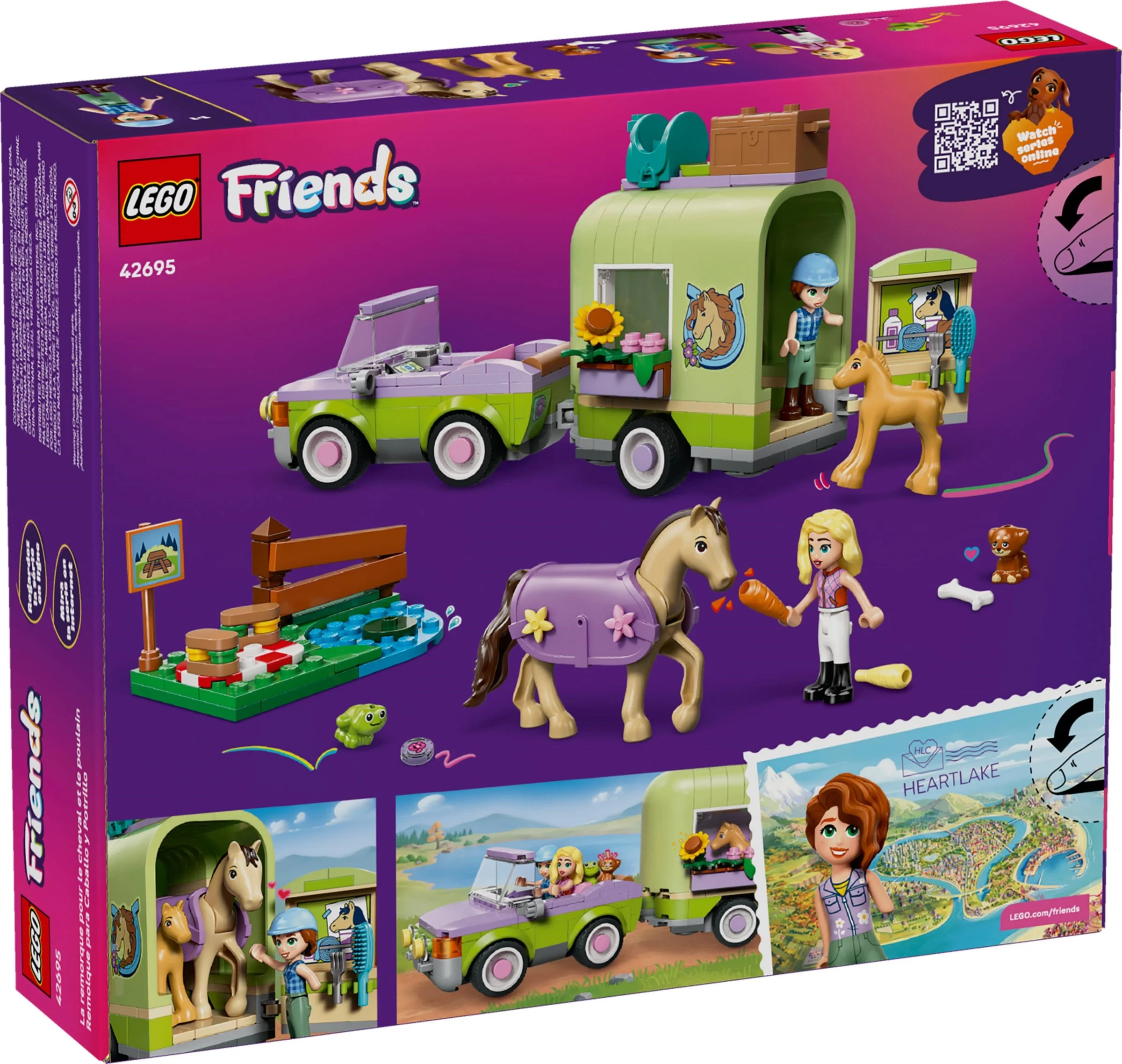LEGO® 42695 LEGO Friends Przyczepa z koniem i źrebaczkiem - zdjęcie 1