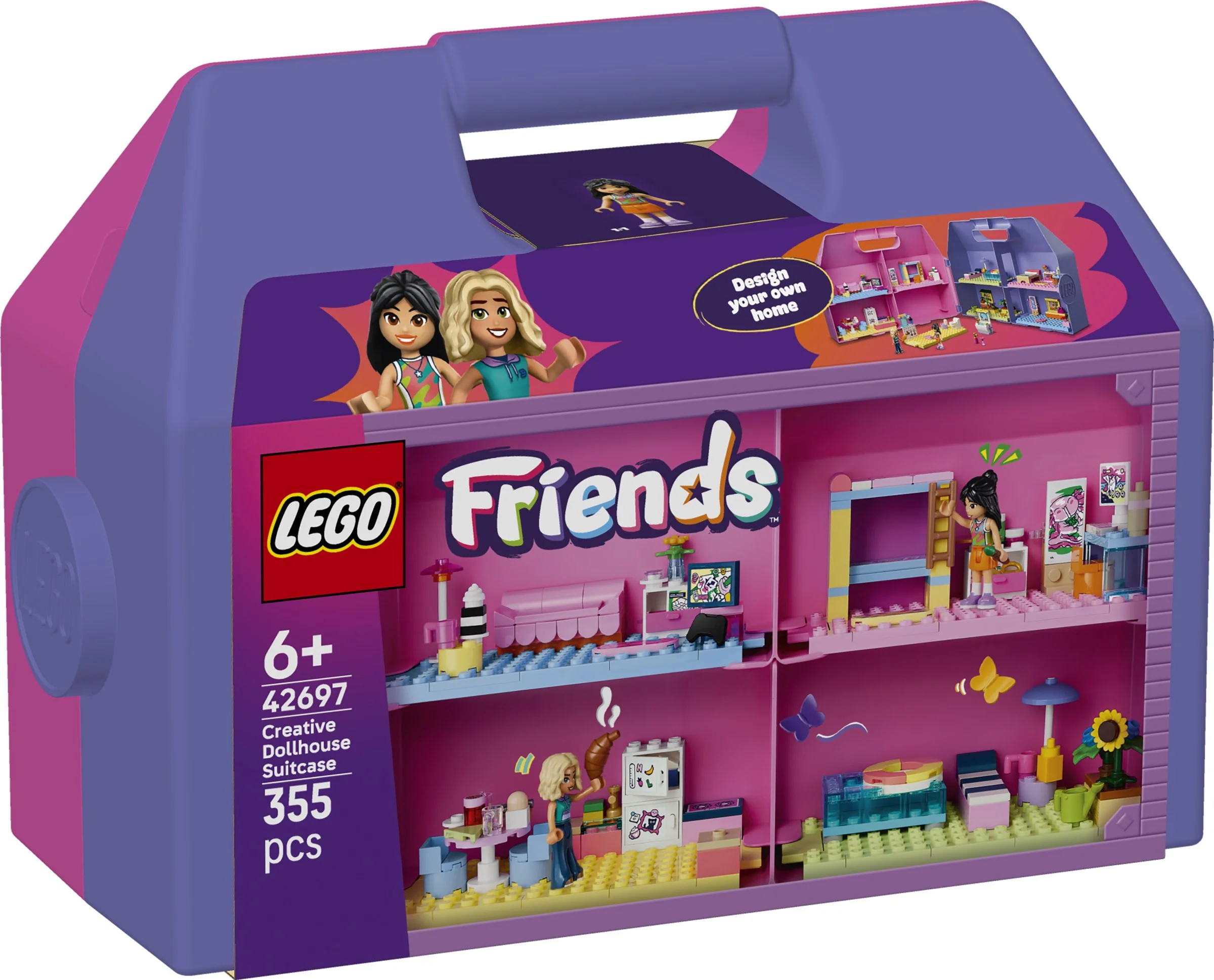 LEGO® 42697 Kreatywna walizka z domkiem dla lalek - zdjęcie 1