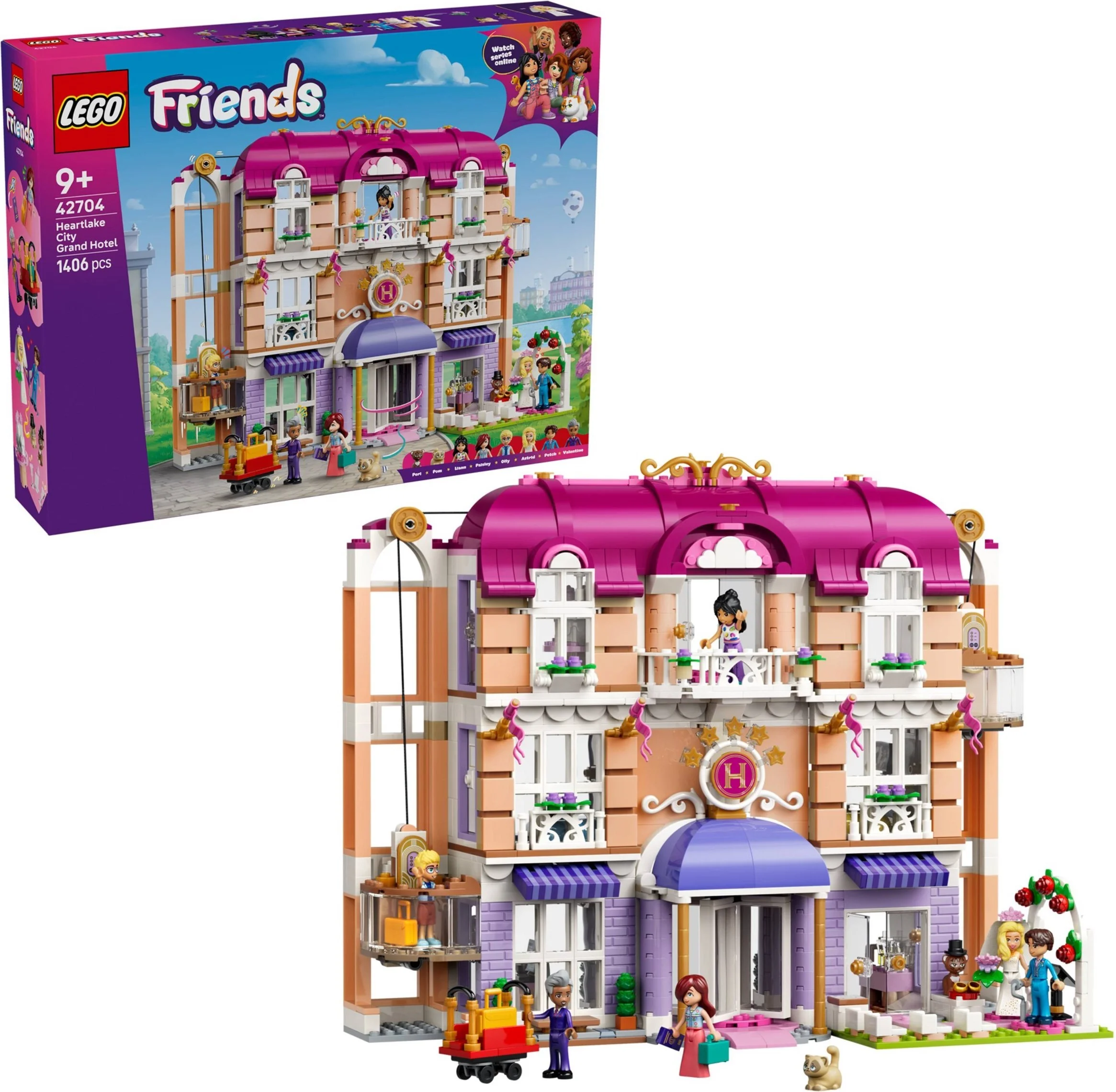 LEGO® 42704 Grand Hotel w mieście Heartlake - zdjęcie 3