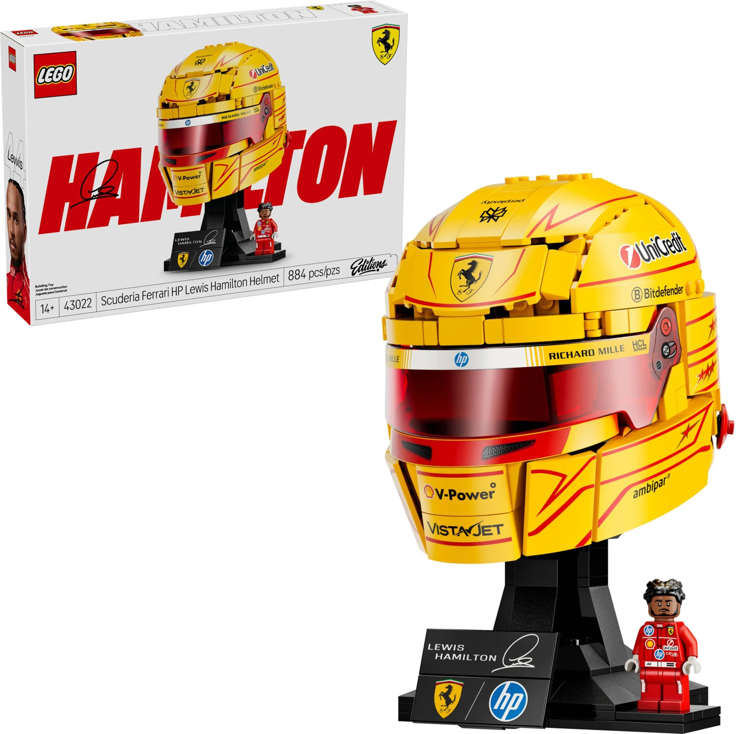LEGO® 43022 LEGO Editions Formula 1 Vehicles Kask Lewis Hamilton Scuderia Ferrari HP - zdjęcie 4