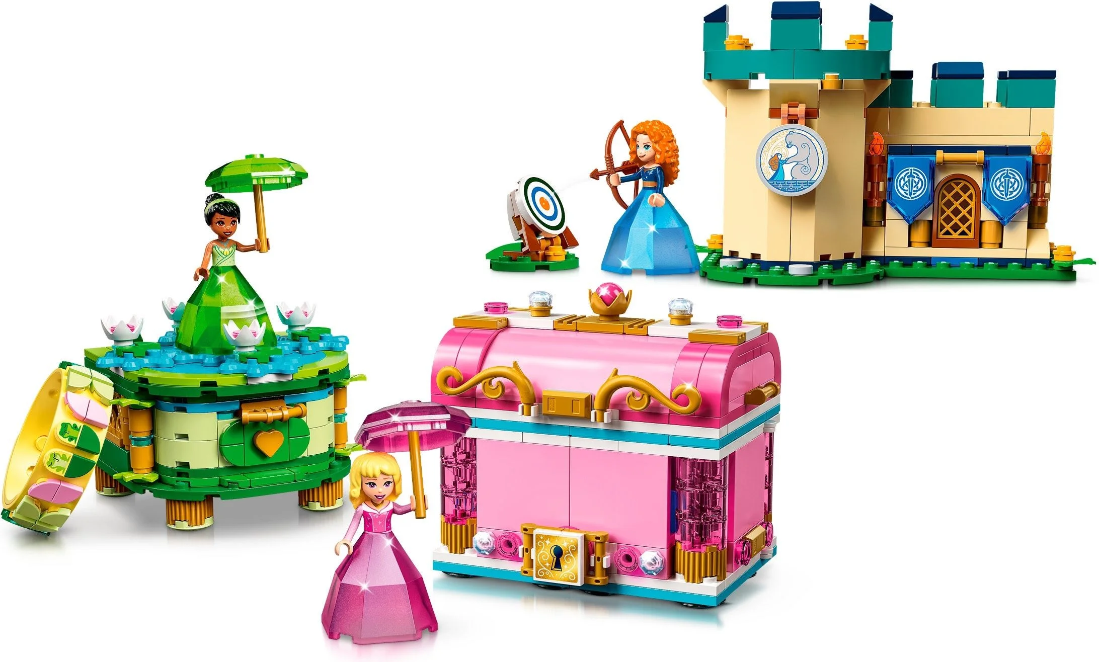 LEGO® 43203 Lego Disney Zaklęte twory Aurory Meridy Tiany szkatułka księżniczki - zdjęcie 3
