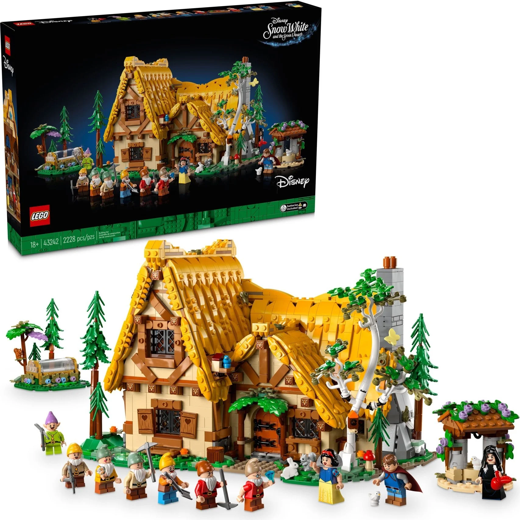 LEGO® 43242 Chatka Królewny Śnieżki i siedmiu krasnoludków - zdjęcie 2